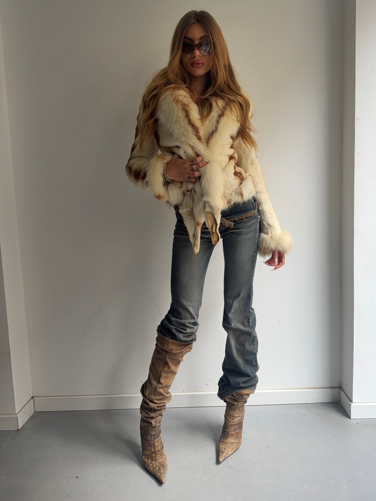 real fur coat
