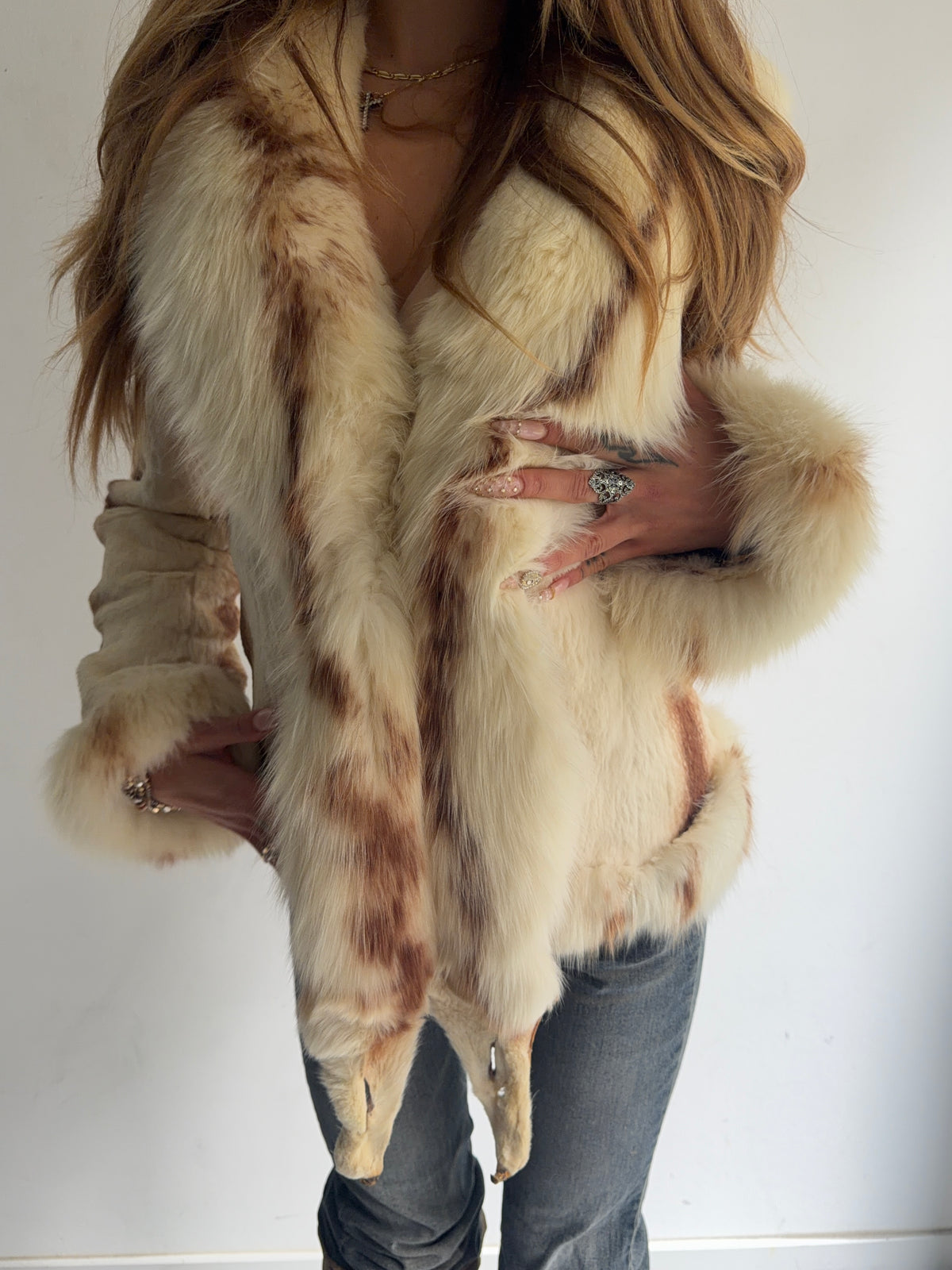 real fur coat