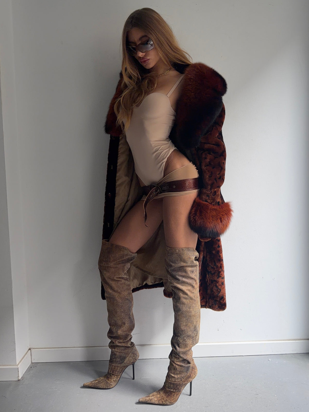 real fur coat