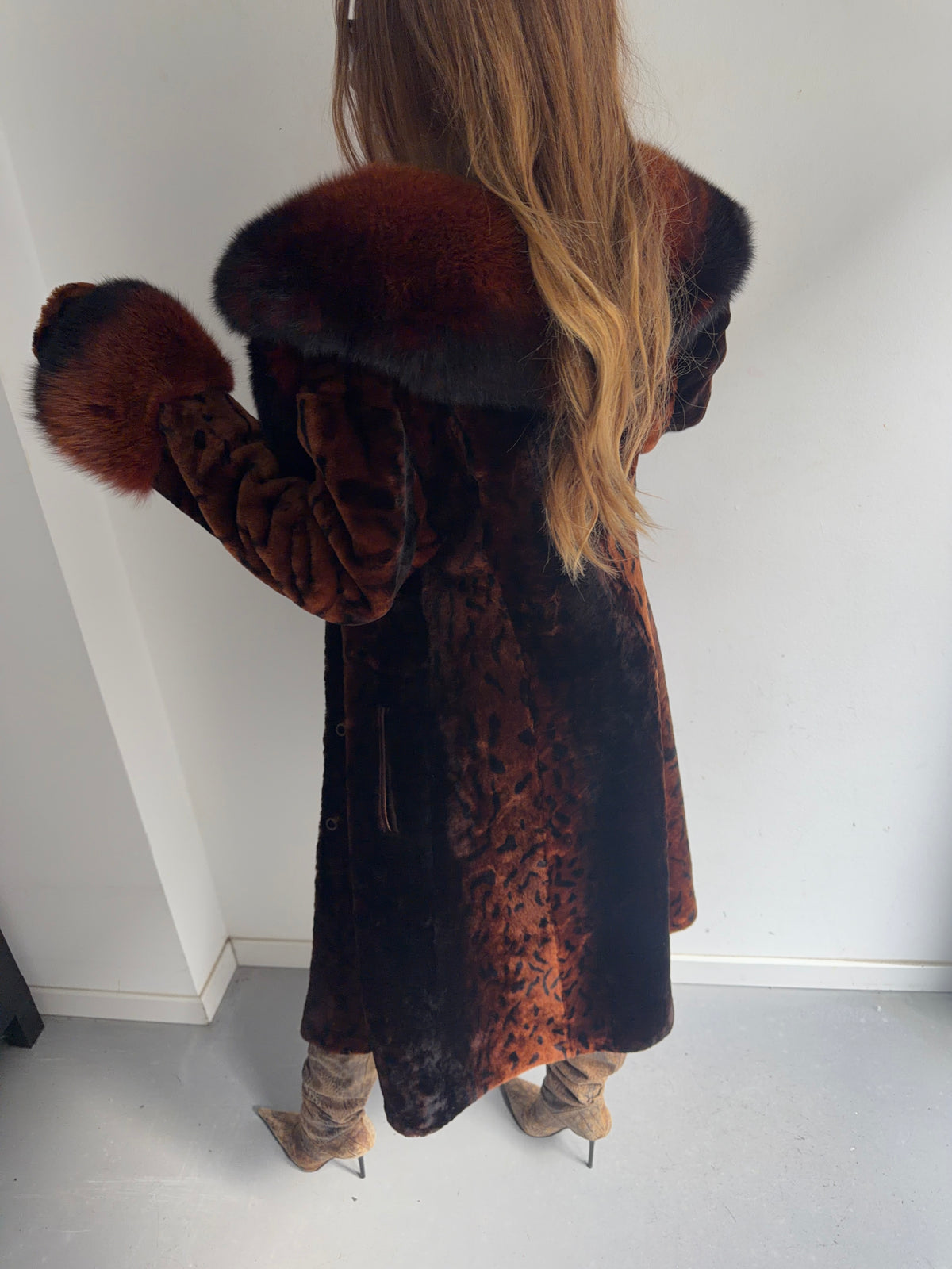 real fur coat