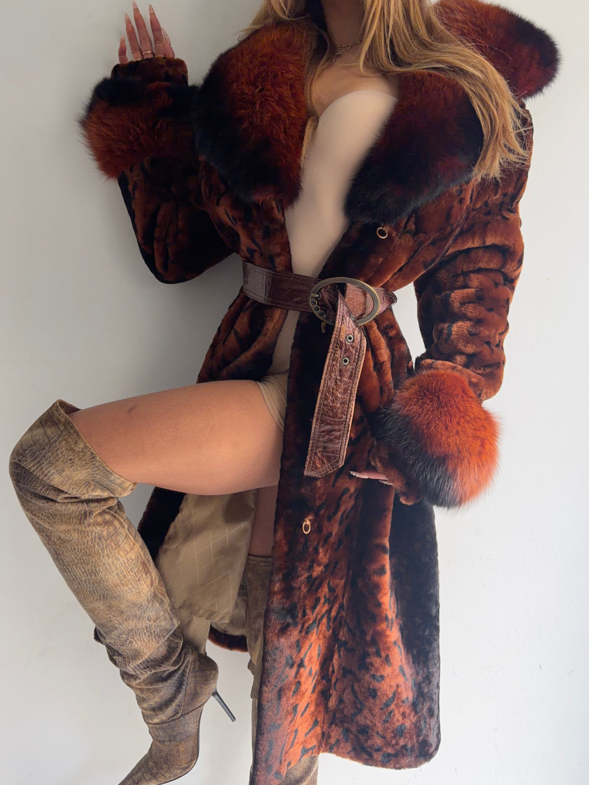 real fur coat