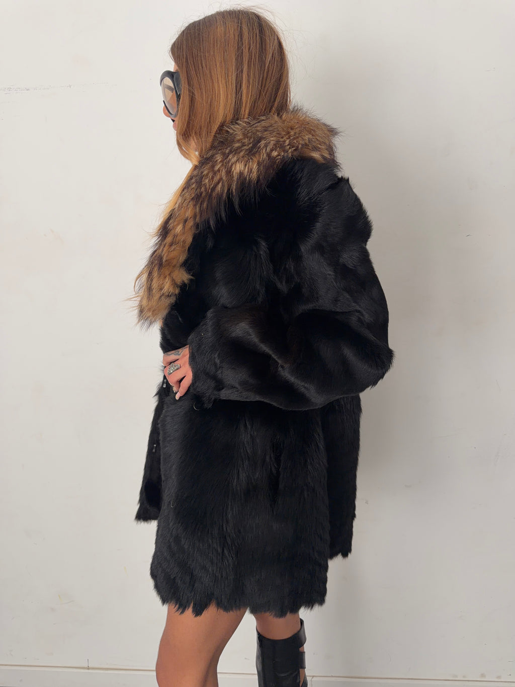 real fur coat