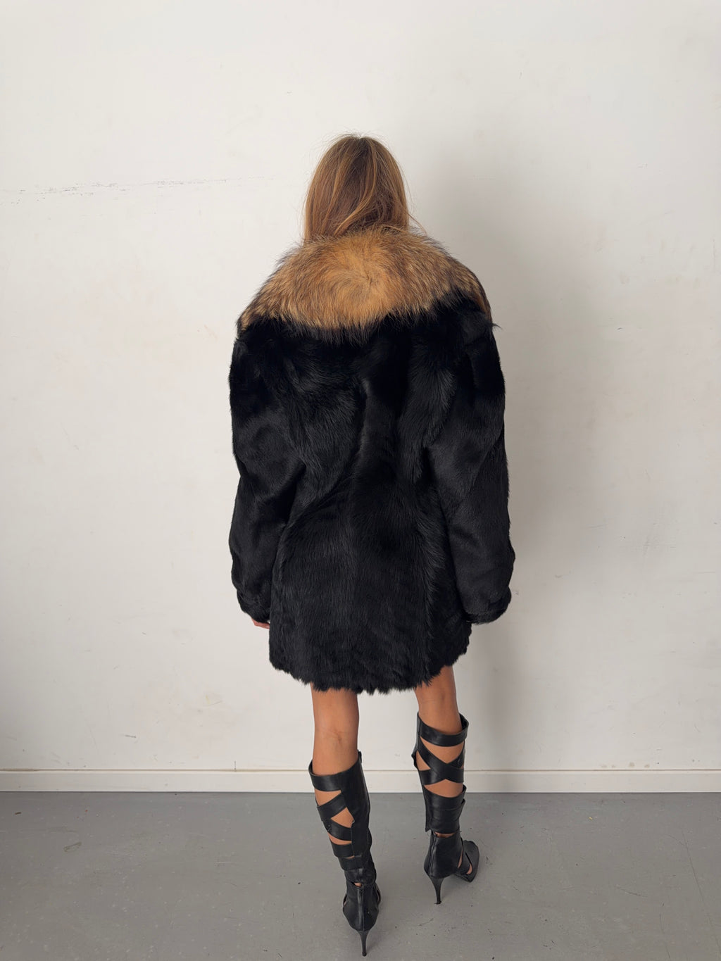 real fur coat