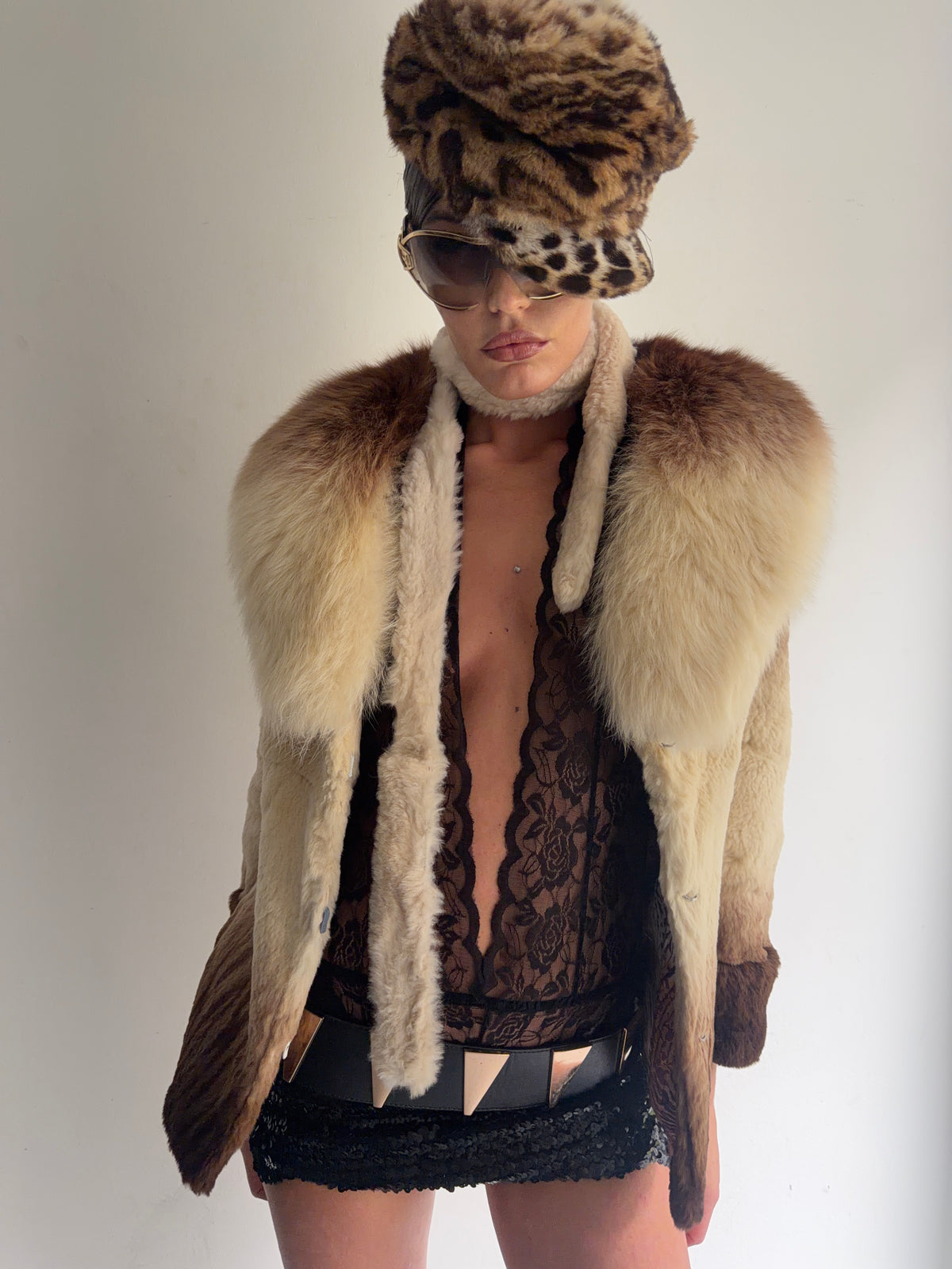 real fur coat
