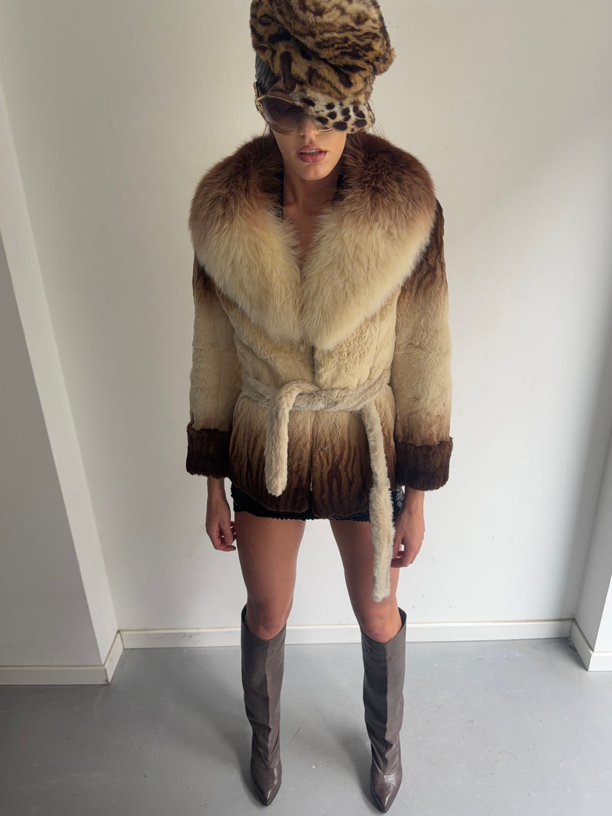 real fur coat