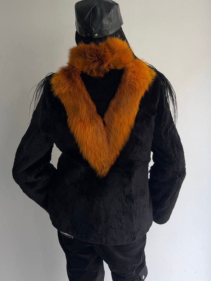 Real fur jacket
