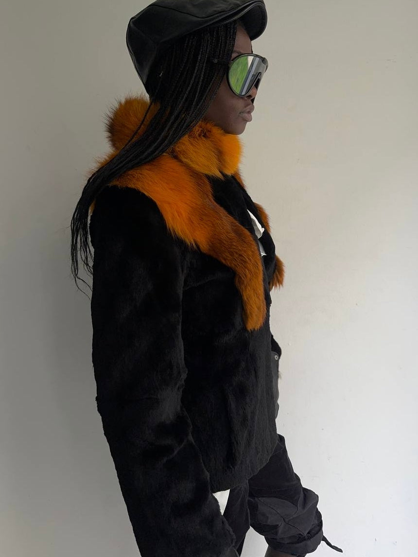 Real fur jacket