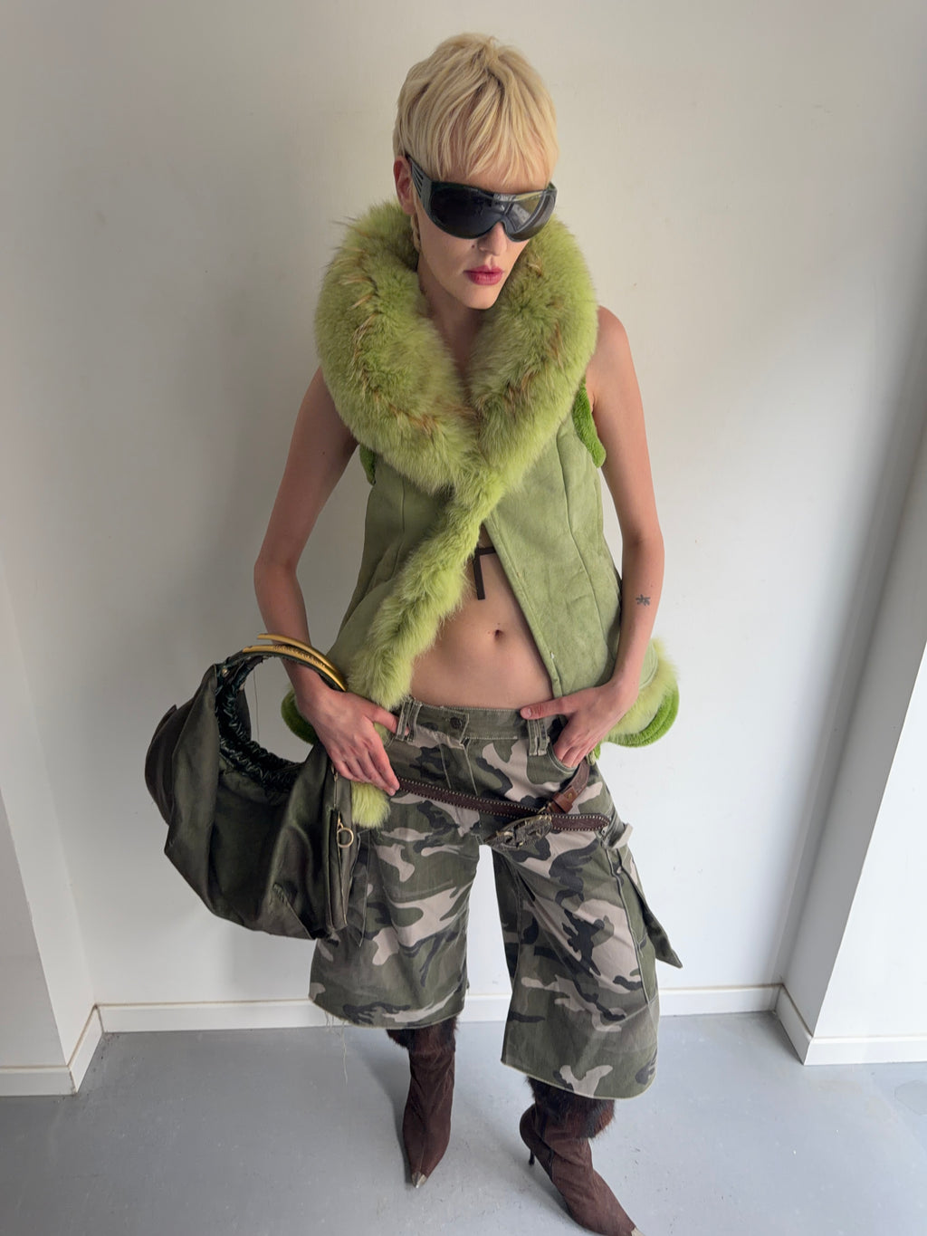 real fur vest