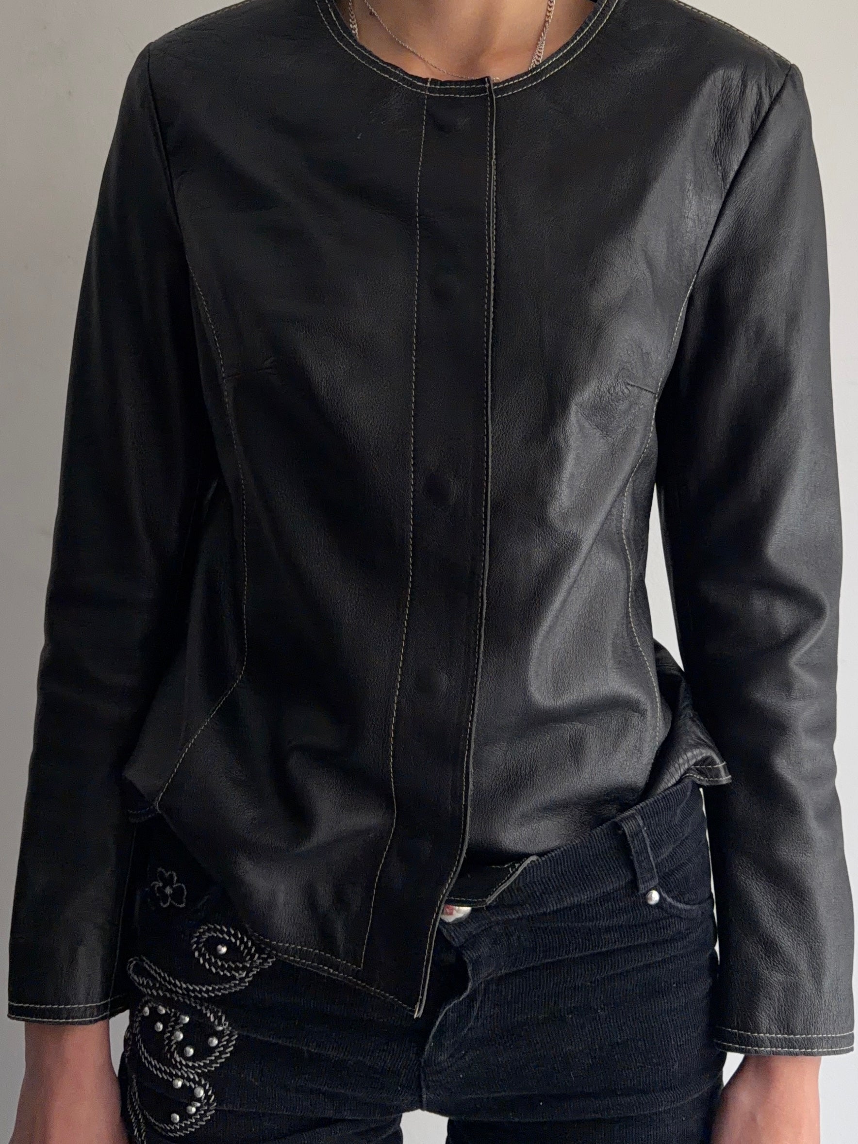 real leather jacket
