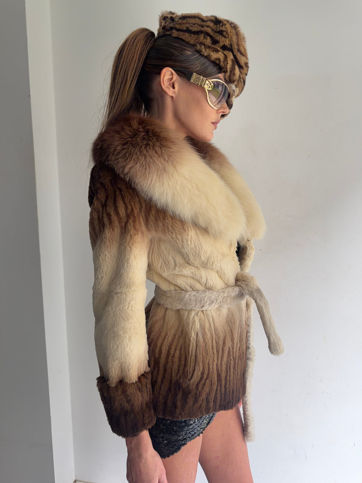 real fur coat