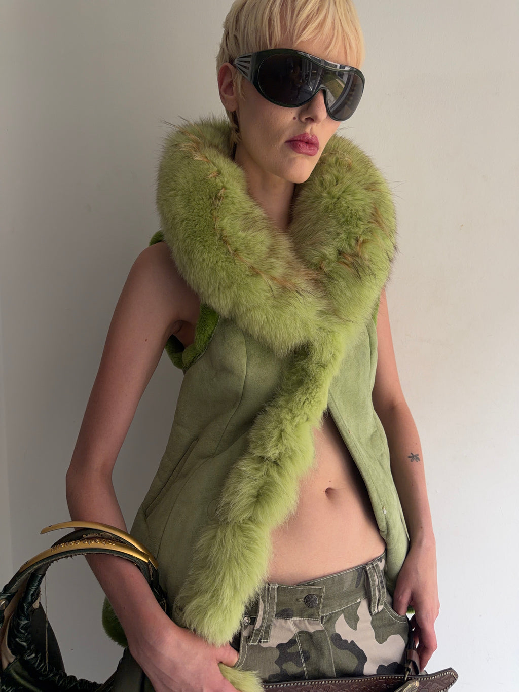 real fur vest