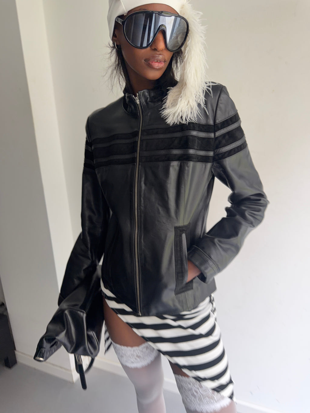 real leather jacket