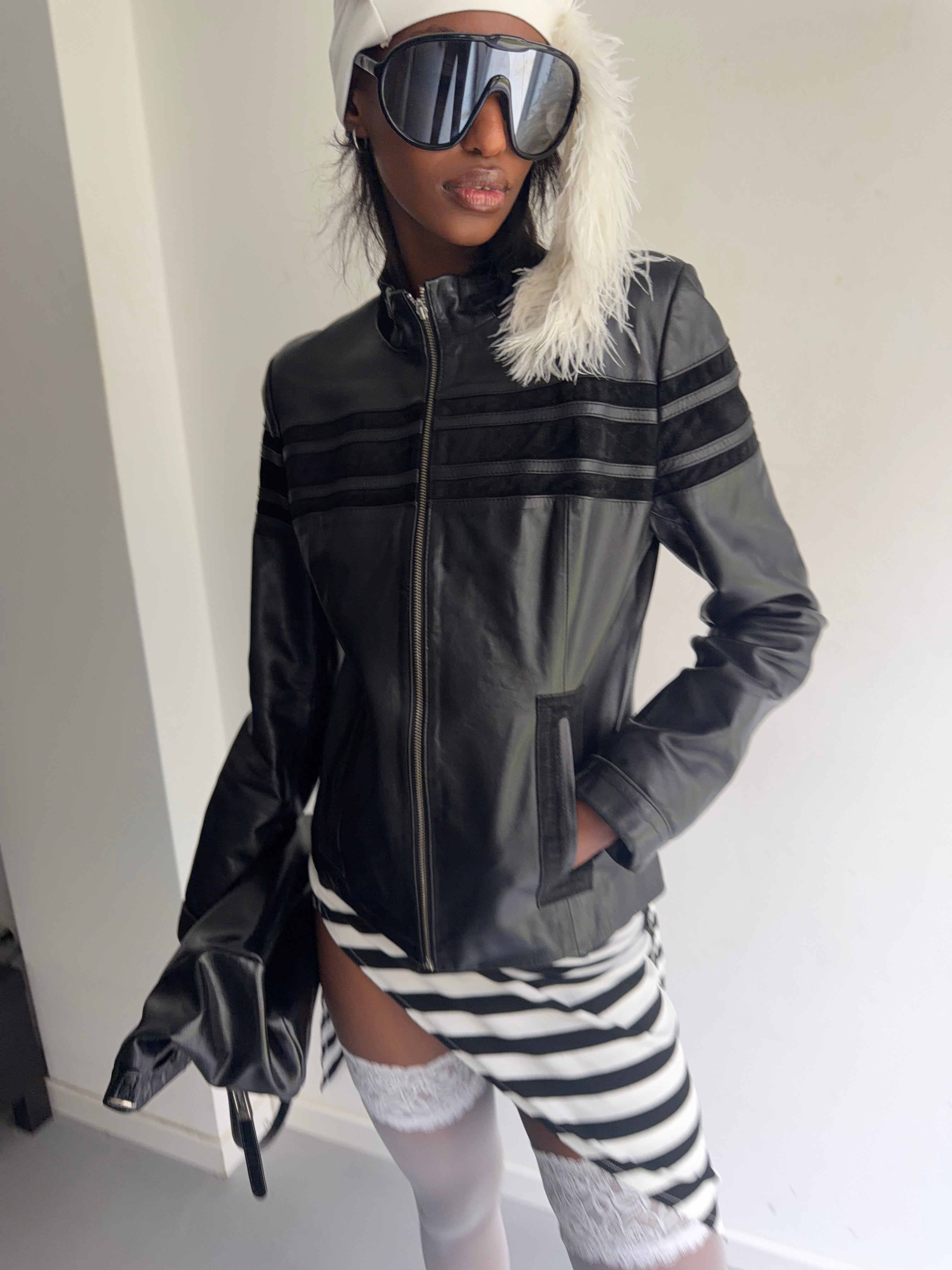real leather jacket