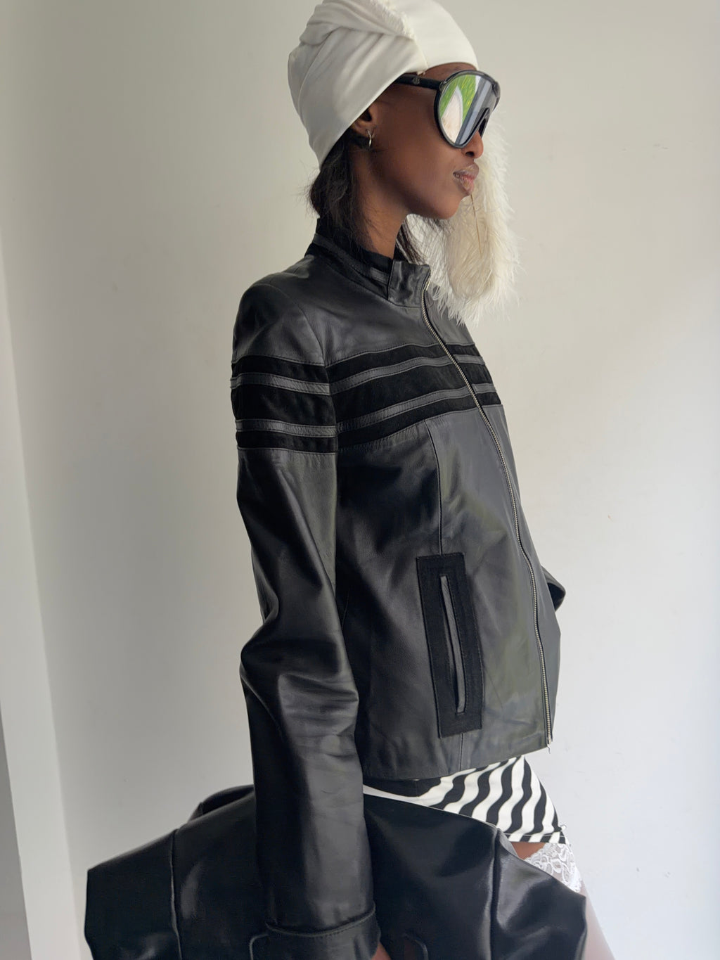 real leather jacket