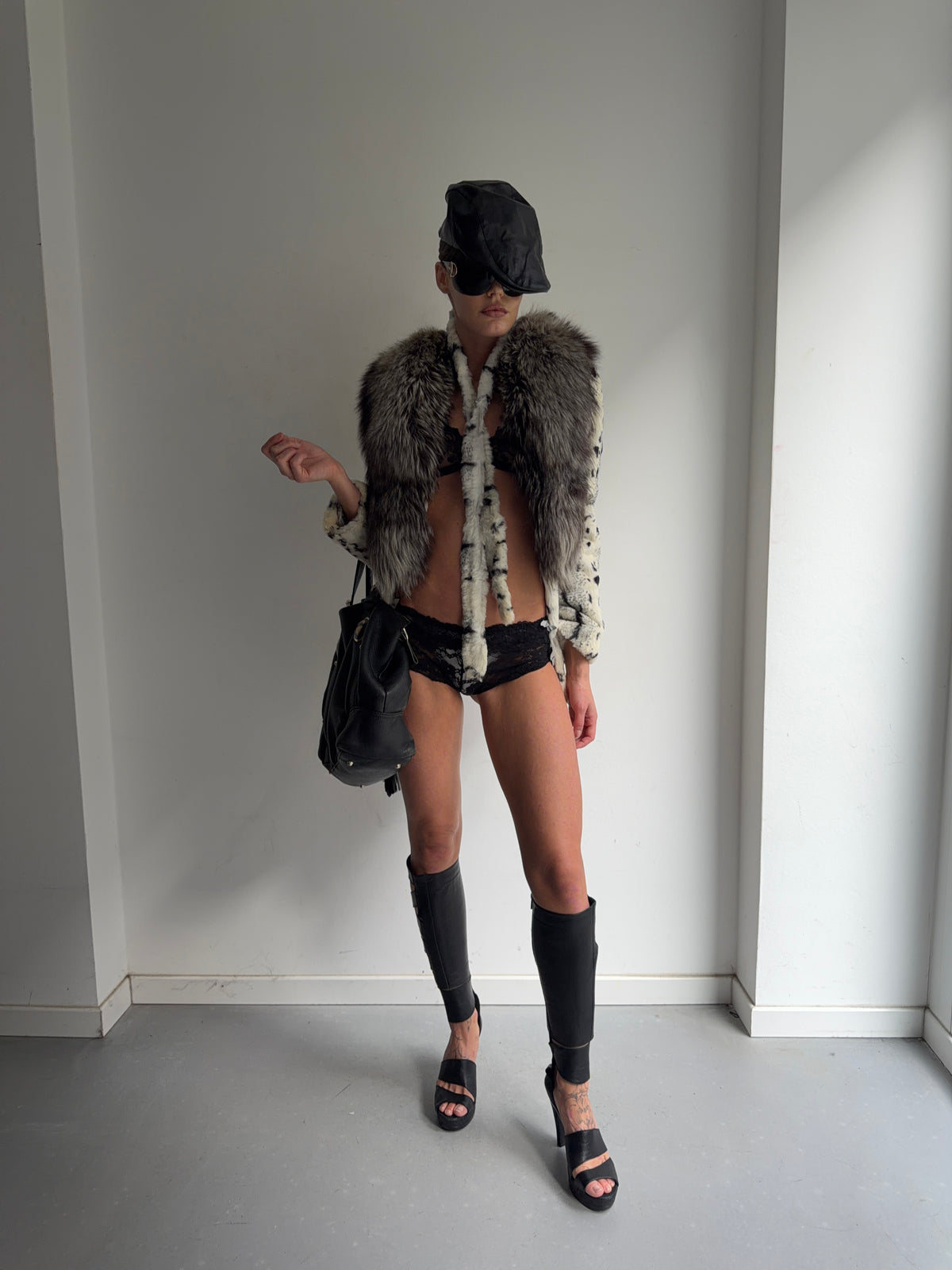 real fur coat