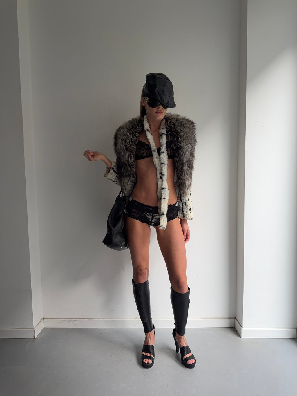 real fur coat