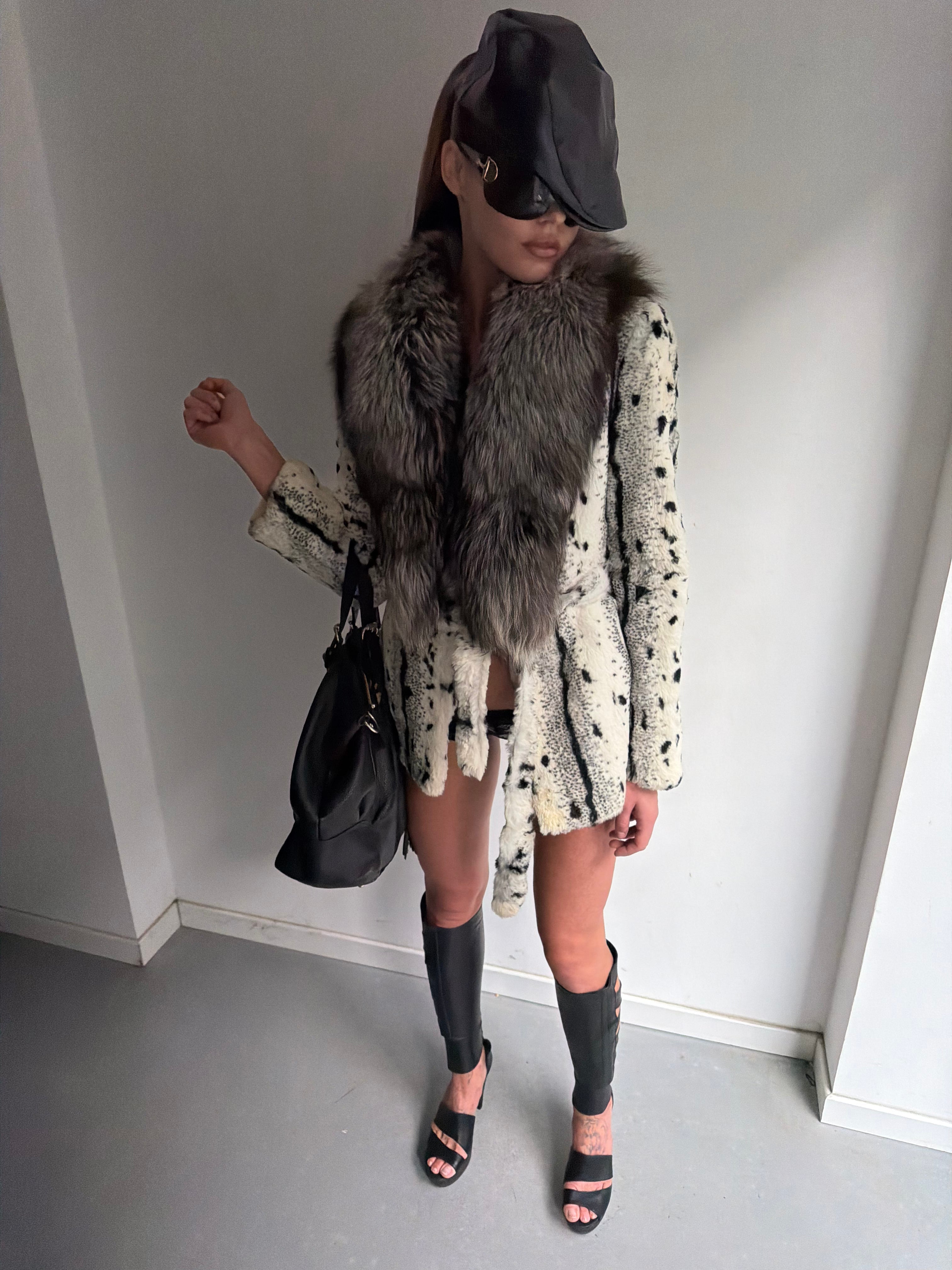real fur coat