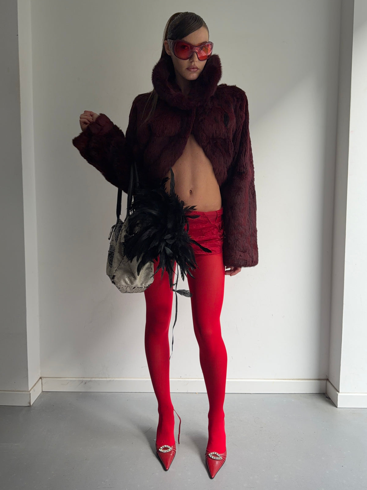 real fur coat