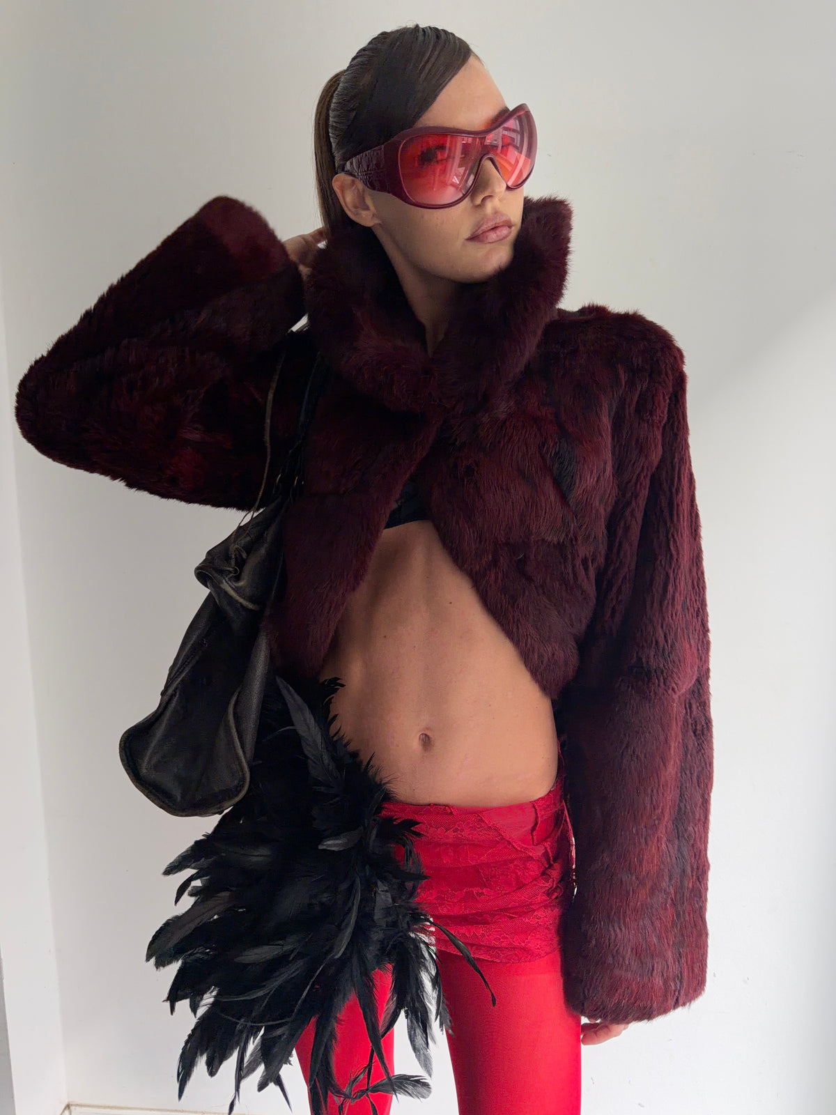 real fur coat