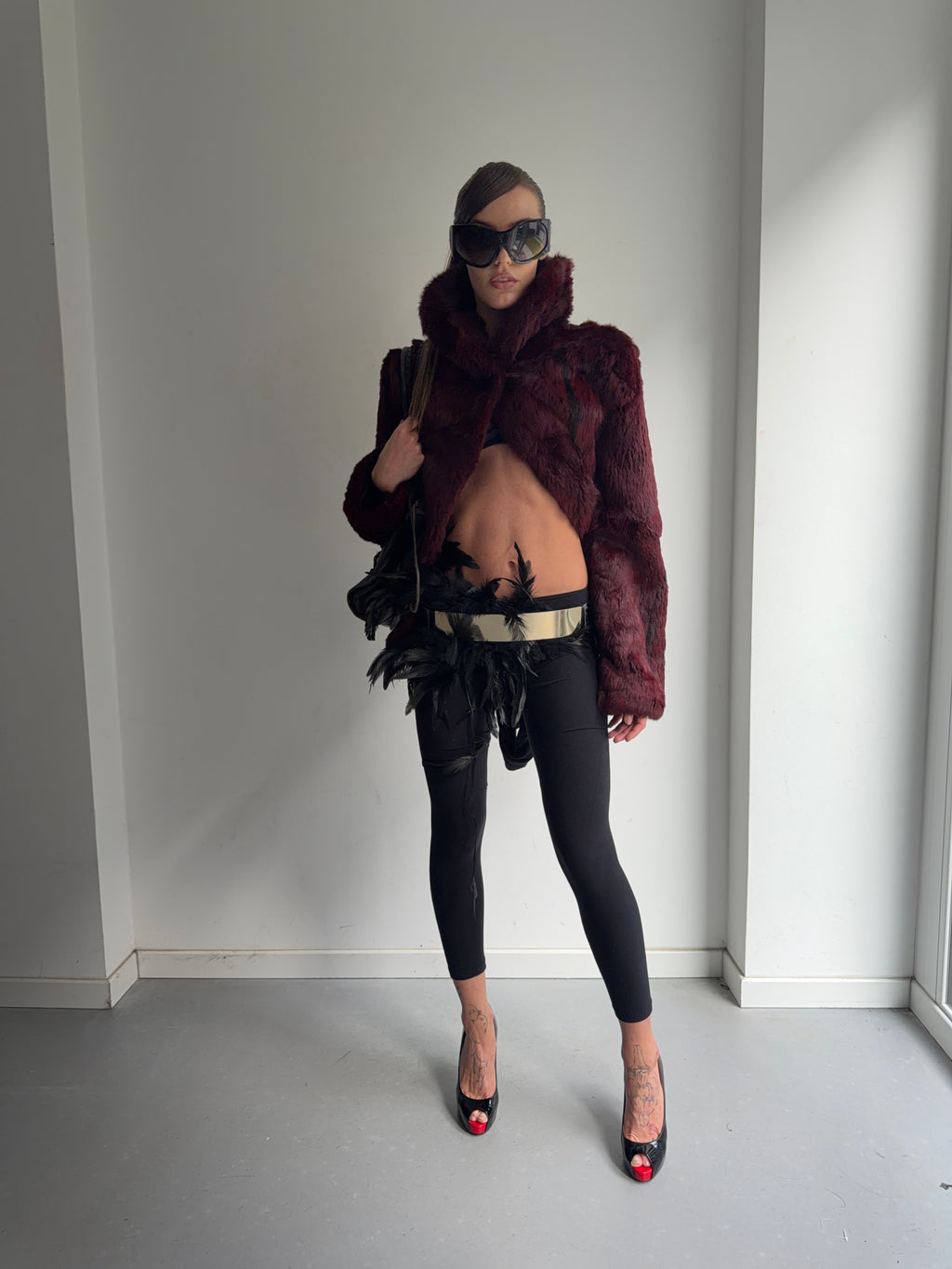 real fur coat