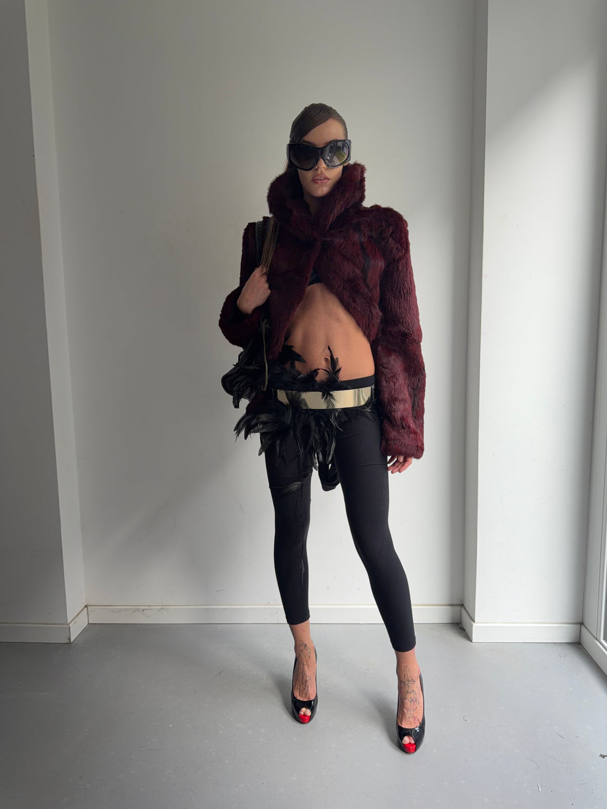 real fur coat