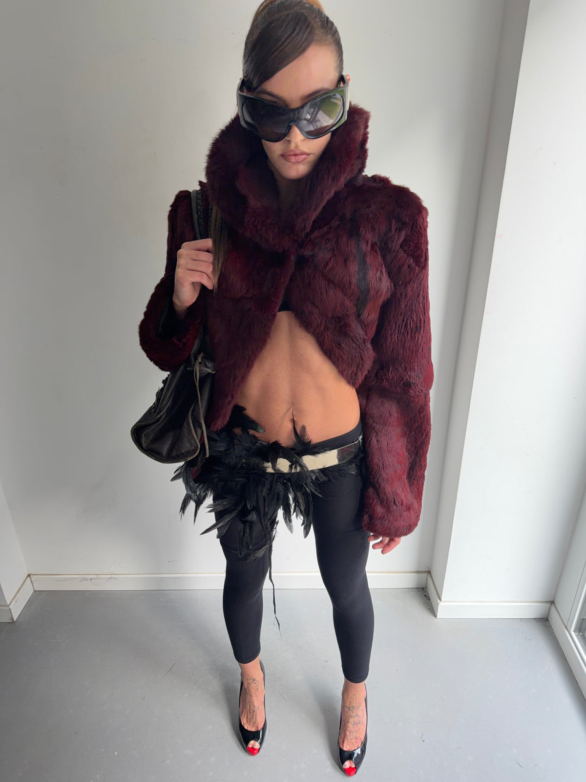 real fur coat