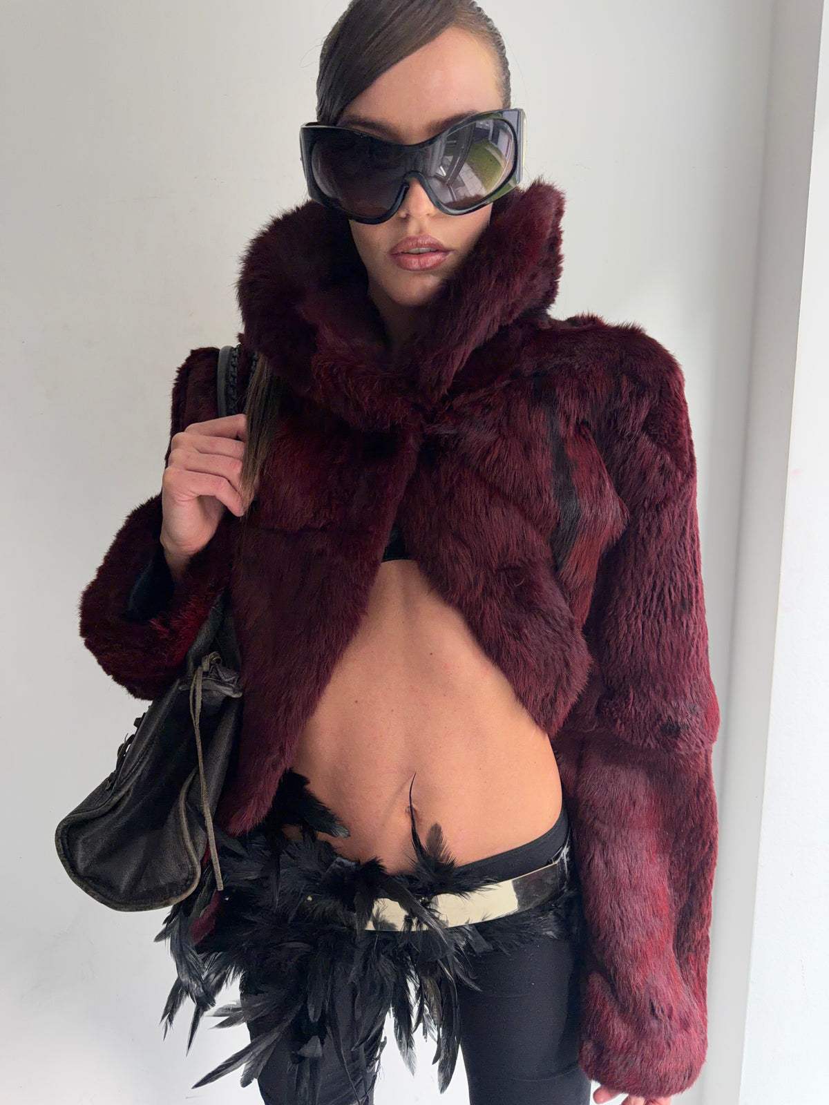 real fur coat