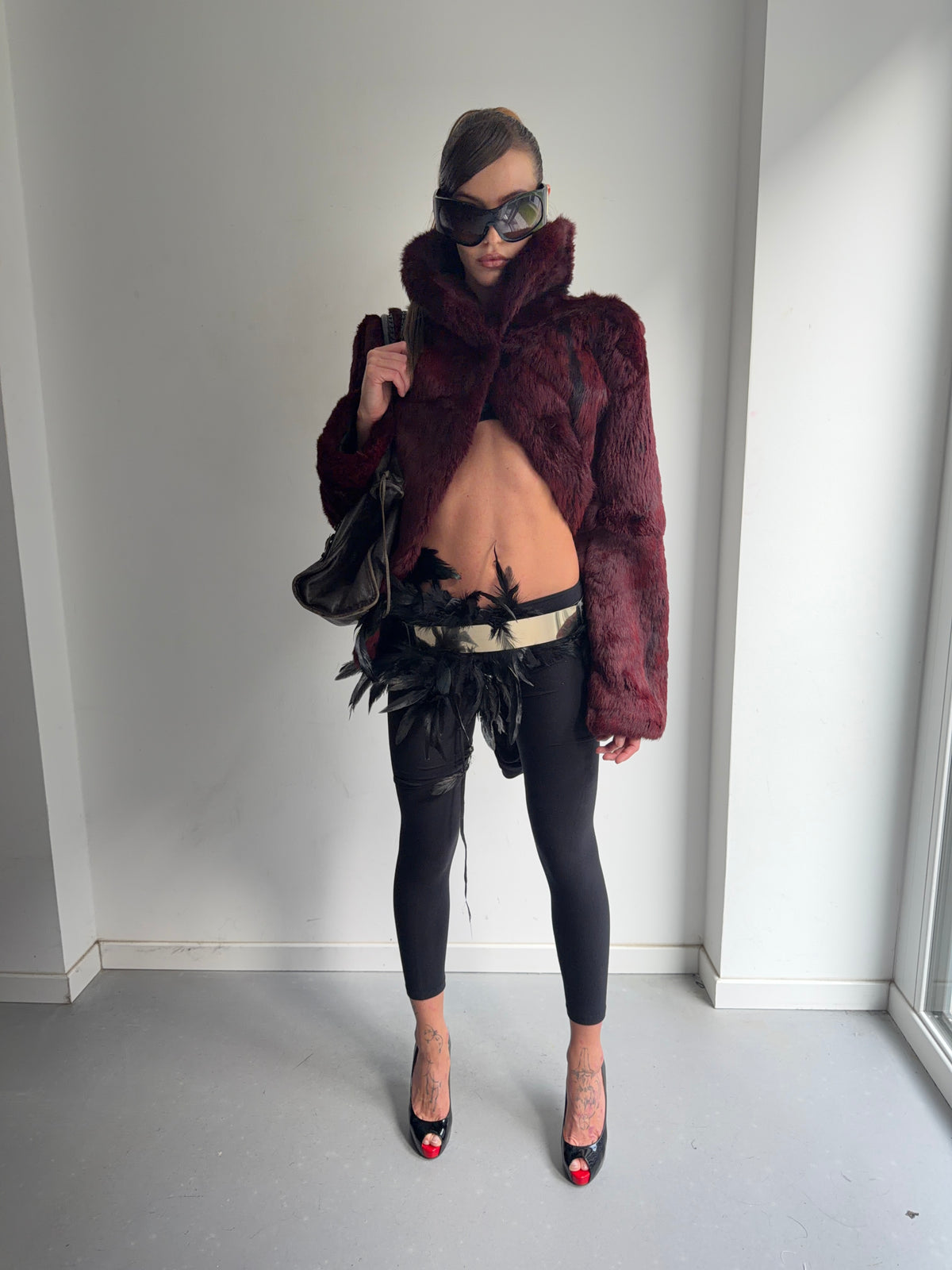 real fur coat