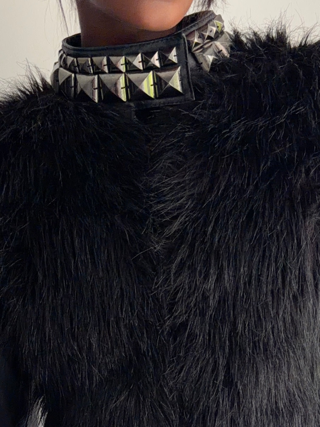 real leather jacket with faux fur