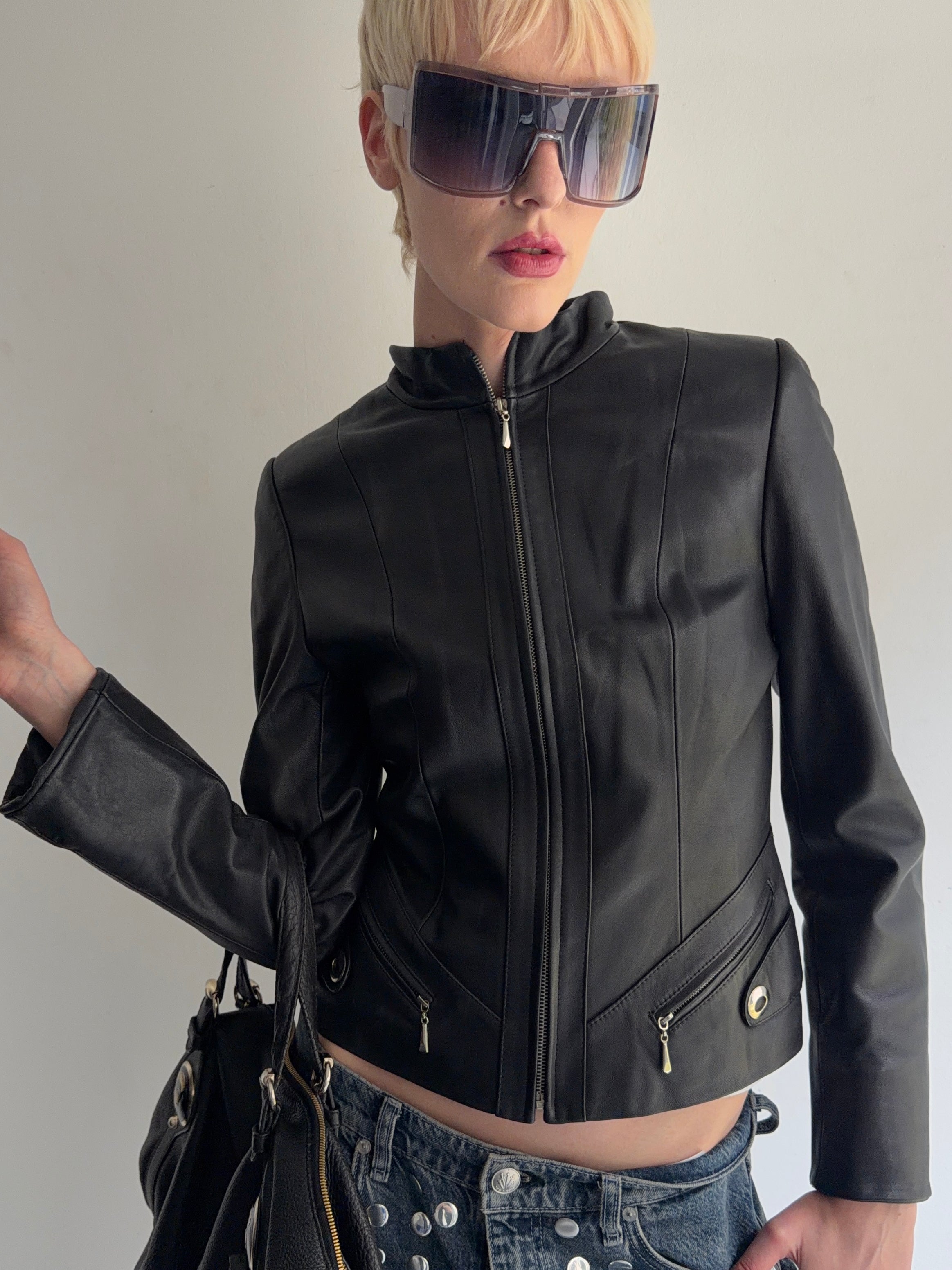 real leather jacket