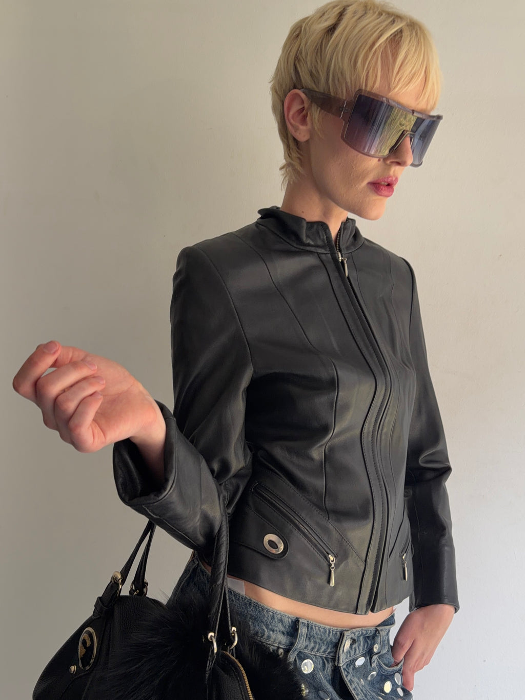 real leather jacket