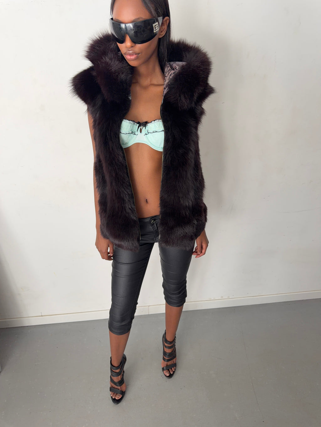 real fur vest
