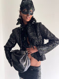 real feather jacket from 60s