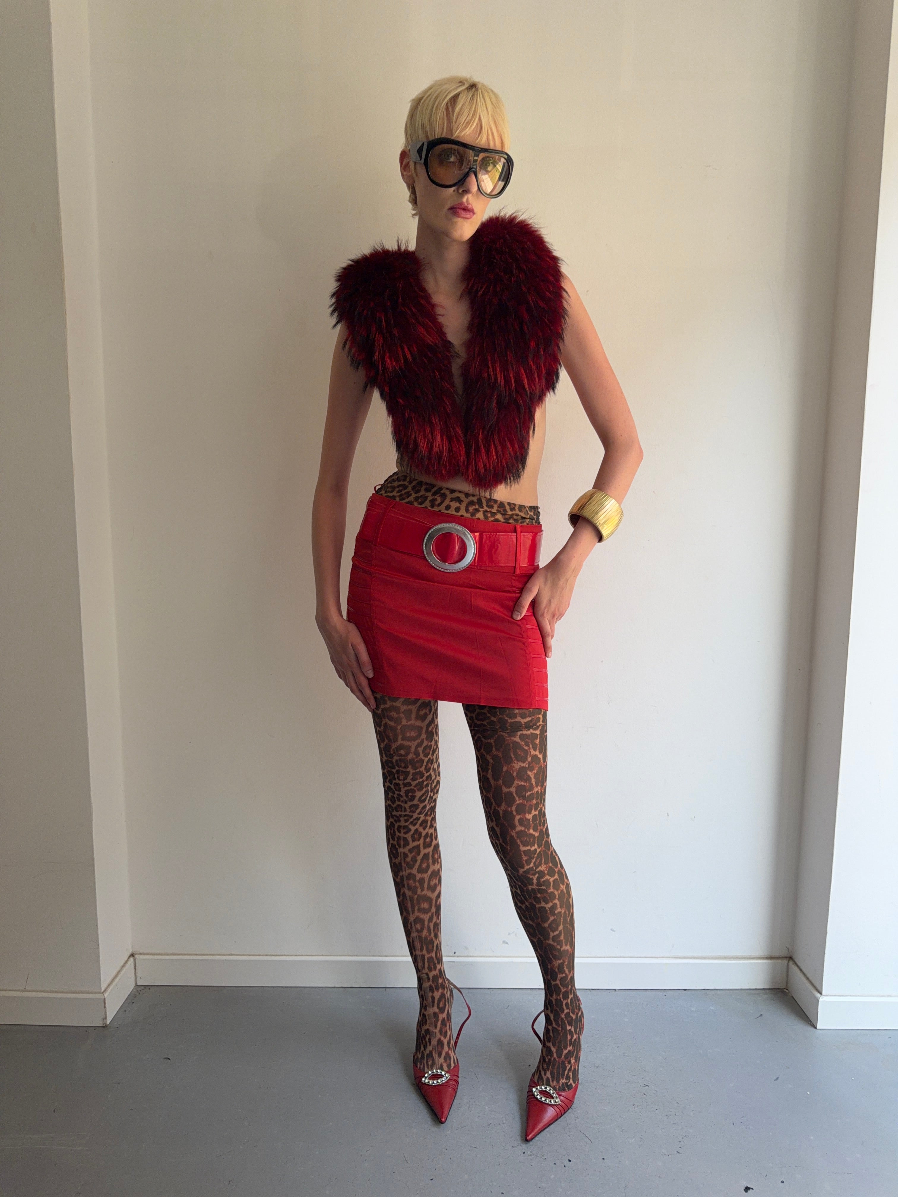 skirt with belt