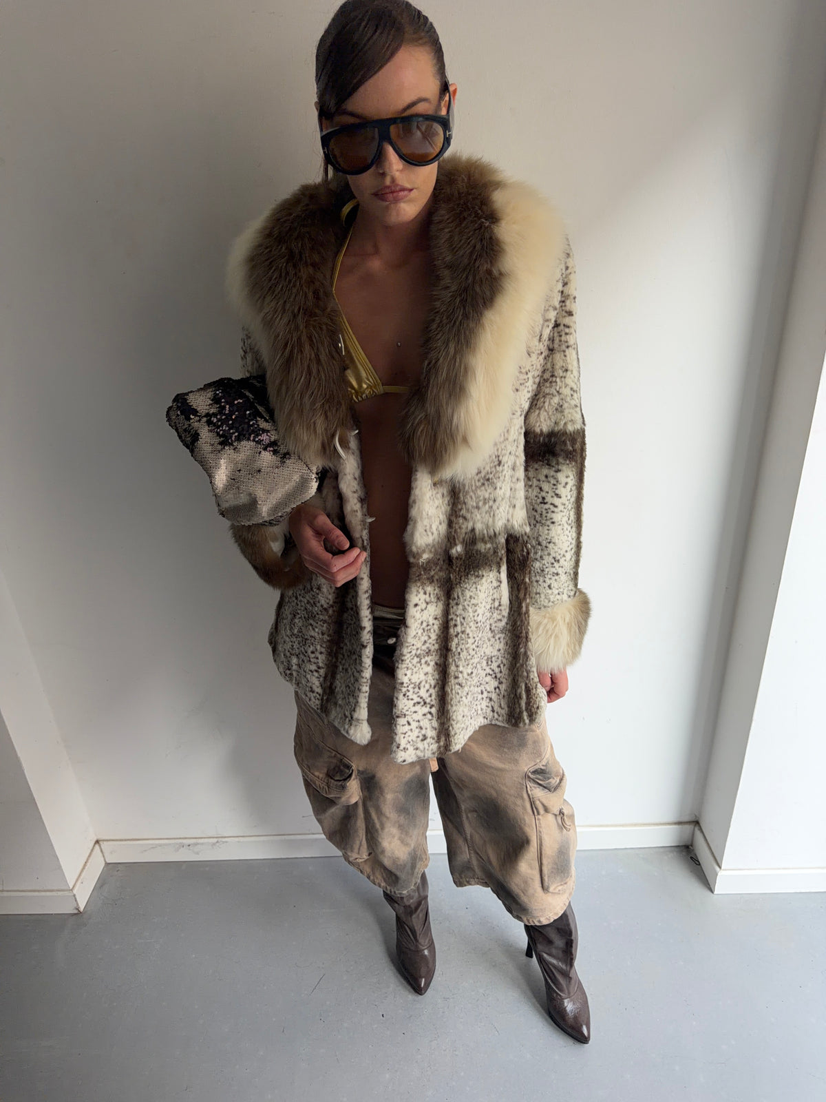real fur coat