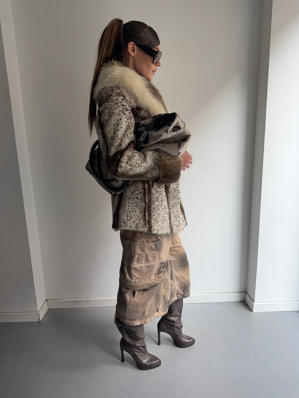 real fur coat