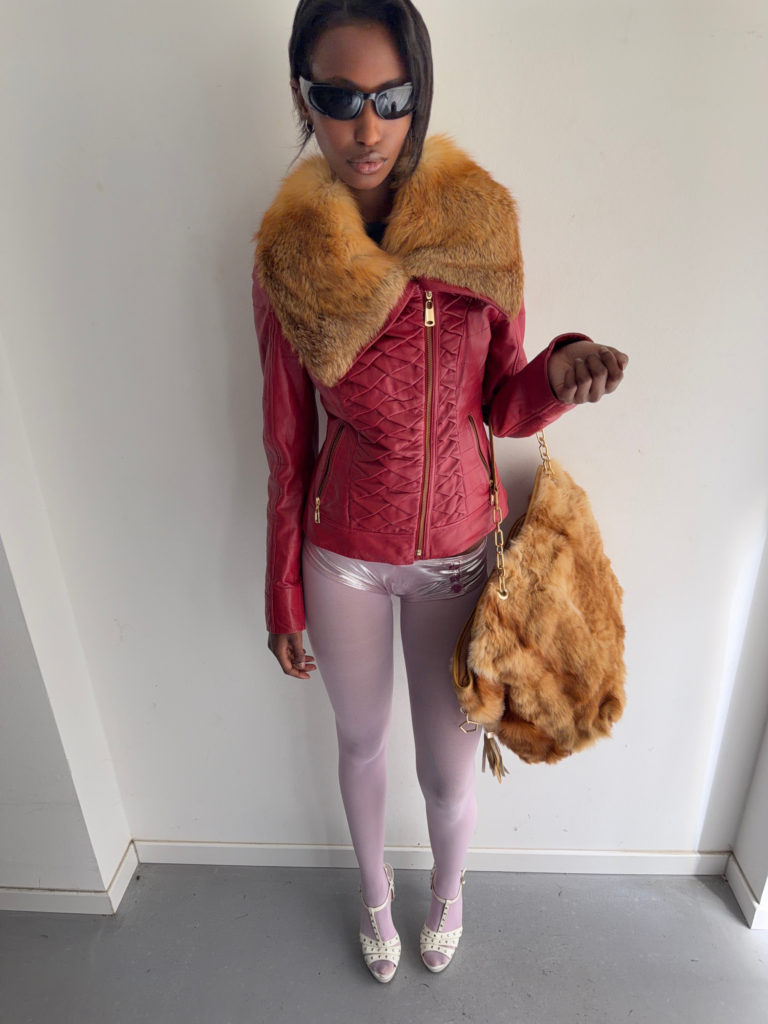 real leather jacket with real fur