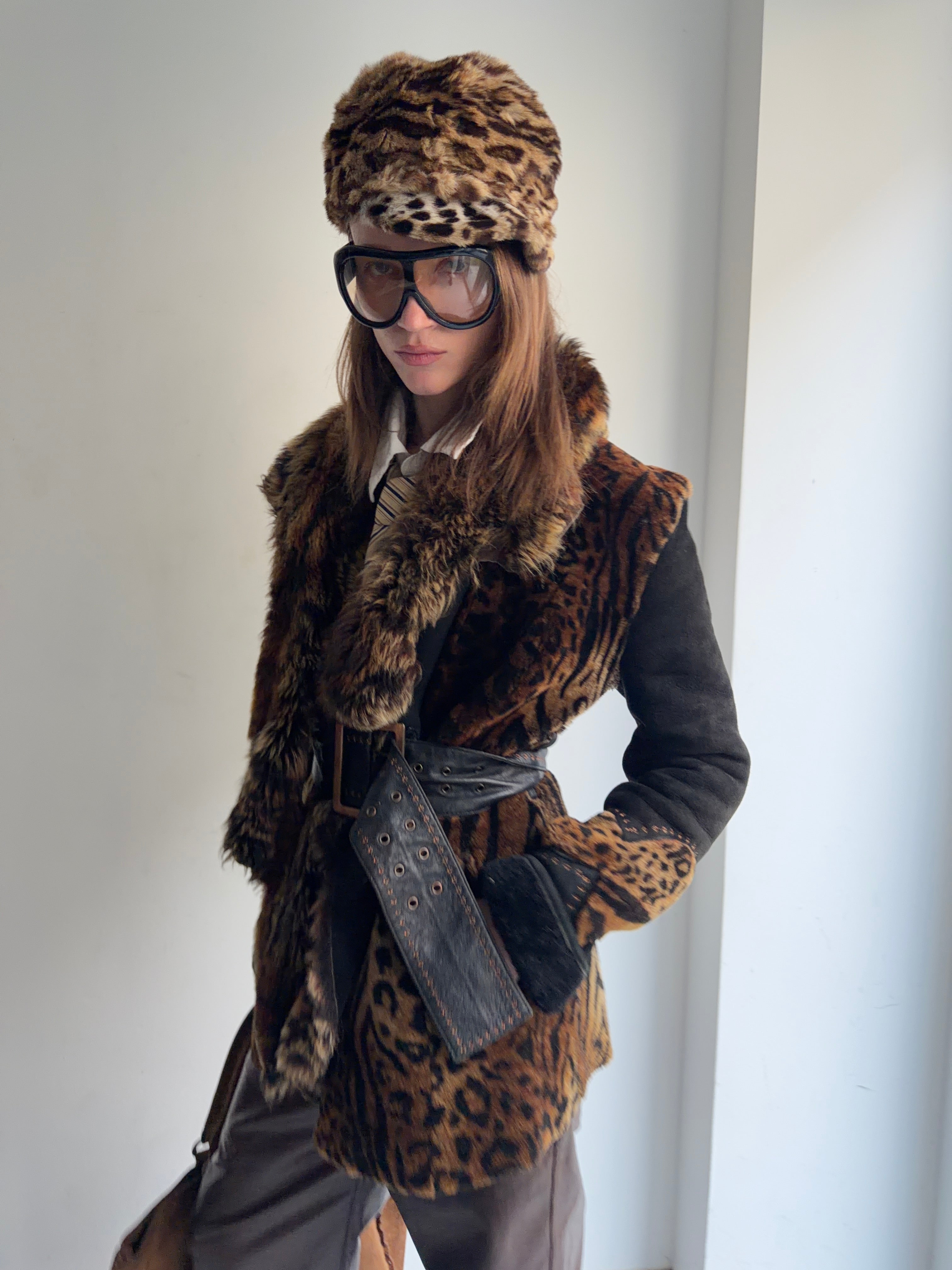 Real fur coat