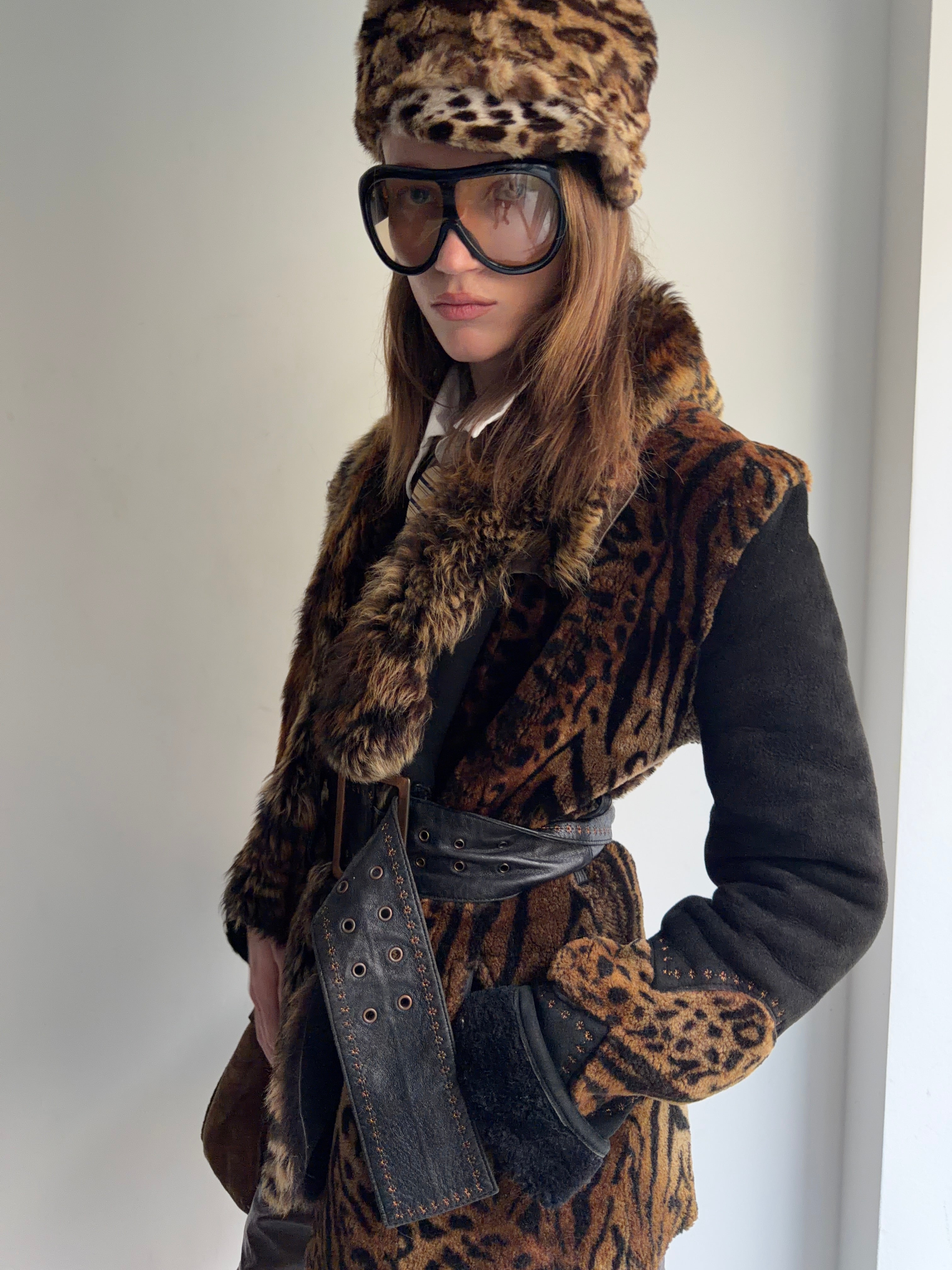 Real fur coat