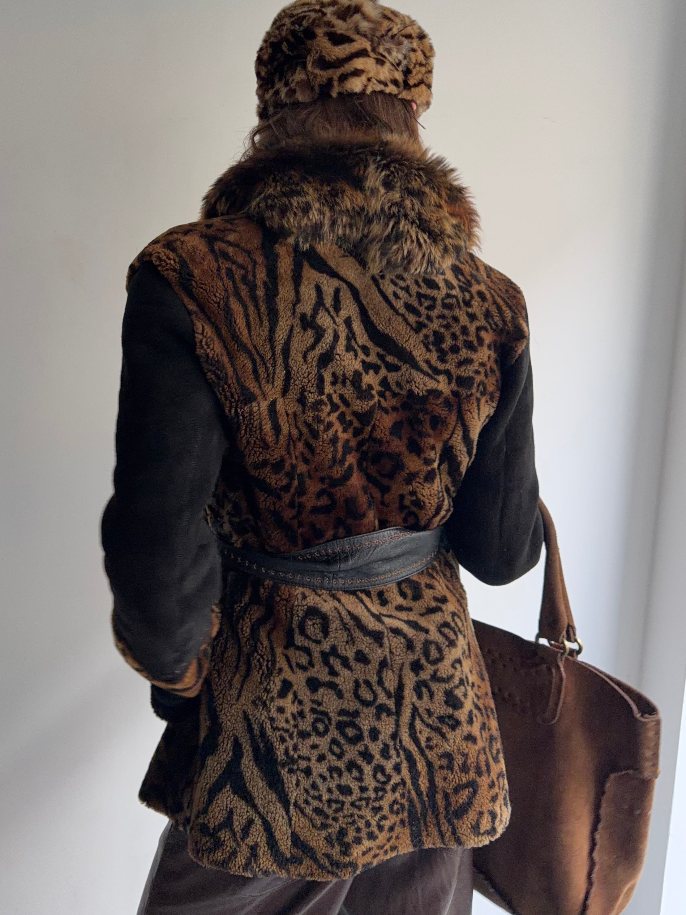 Real fur coat