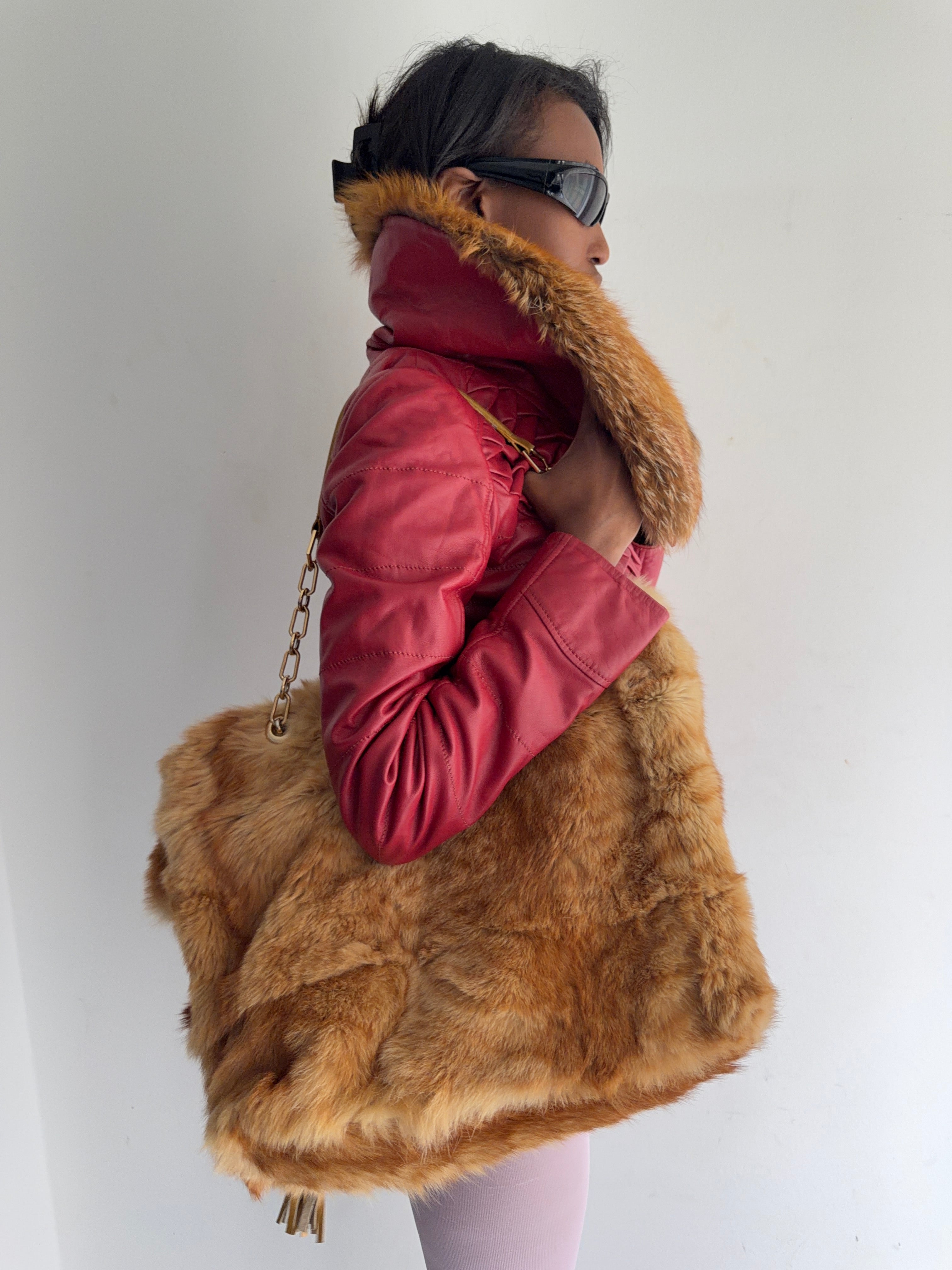 real leather jacket with real fur