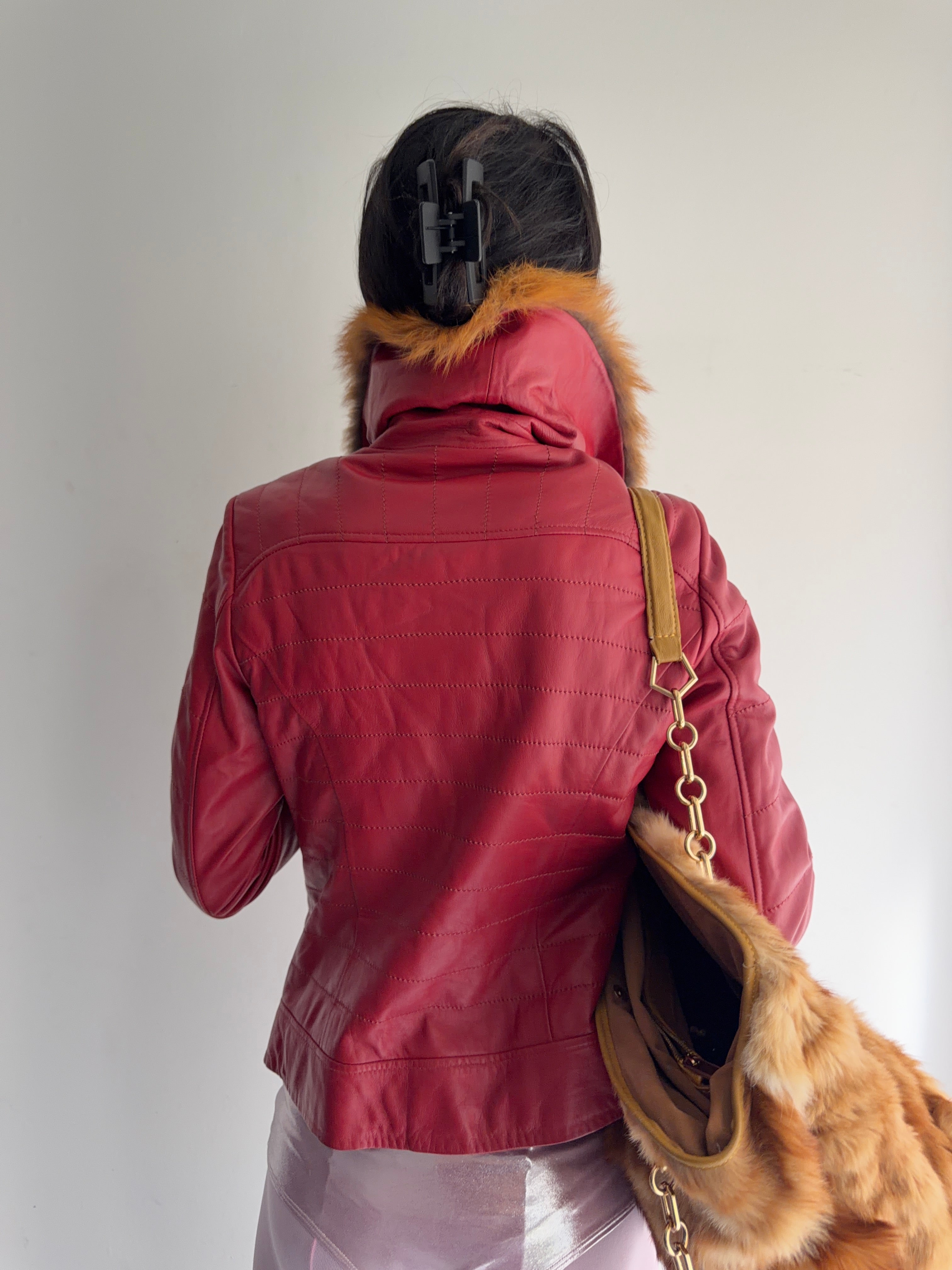 real leather jacket with real fur