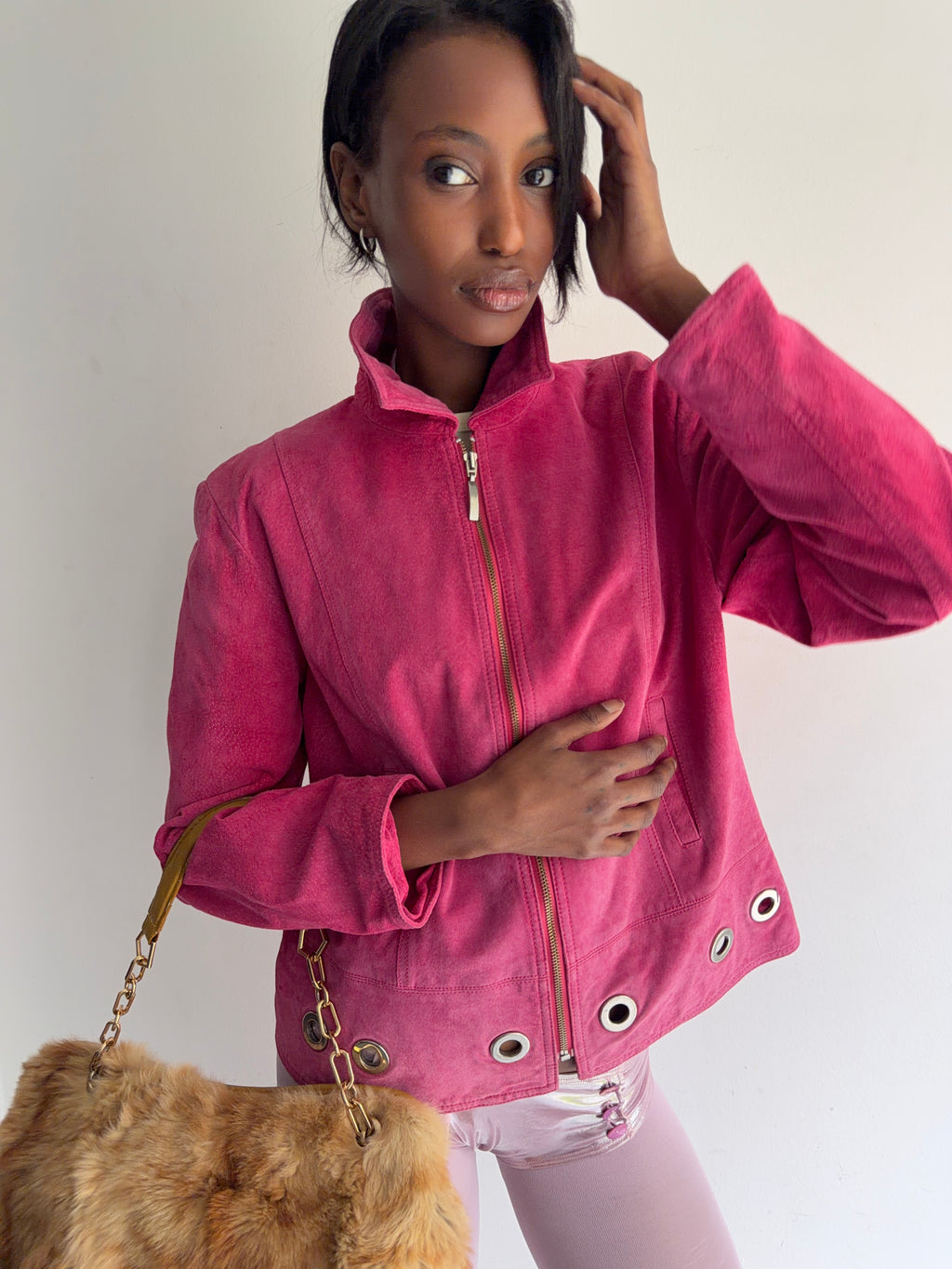 real leather jacket