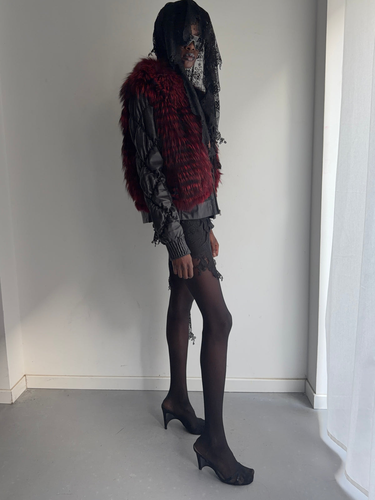 real leather and fur jacket