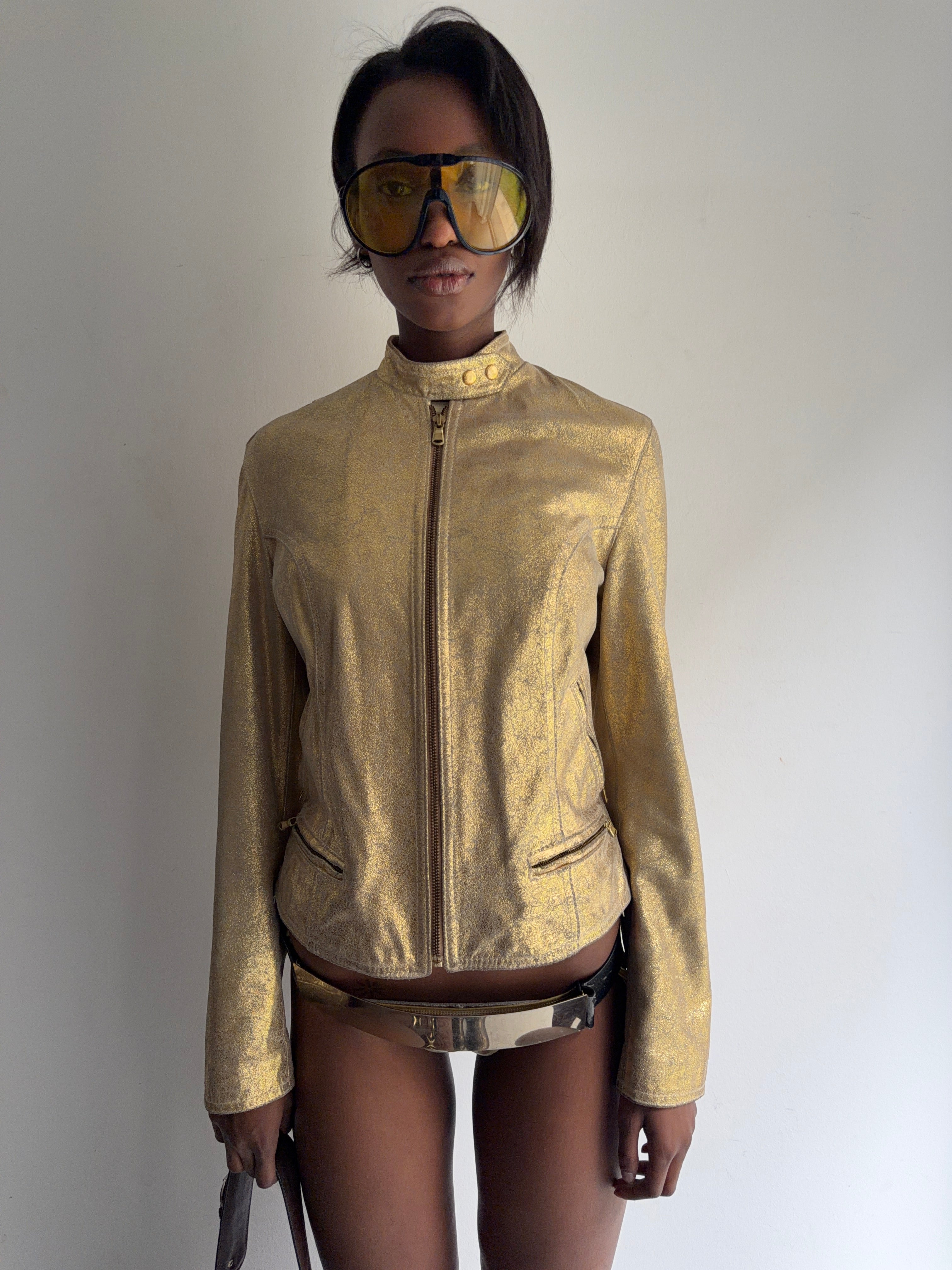 real leather jacket