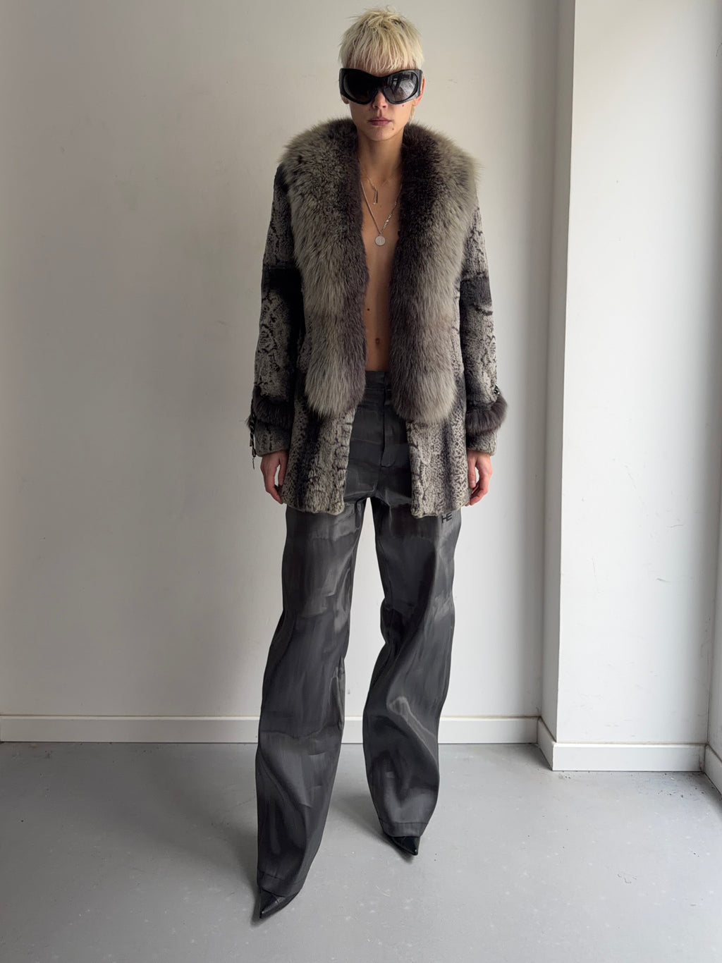 real fur coat