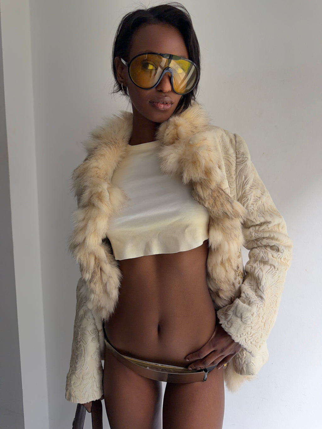 coat with real fur