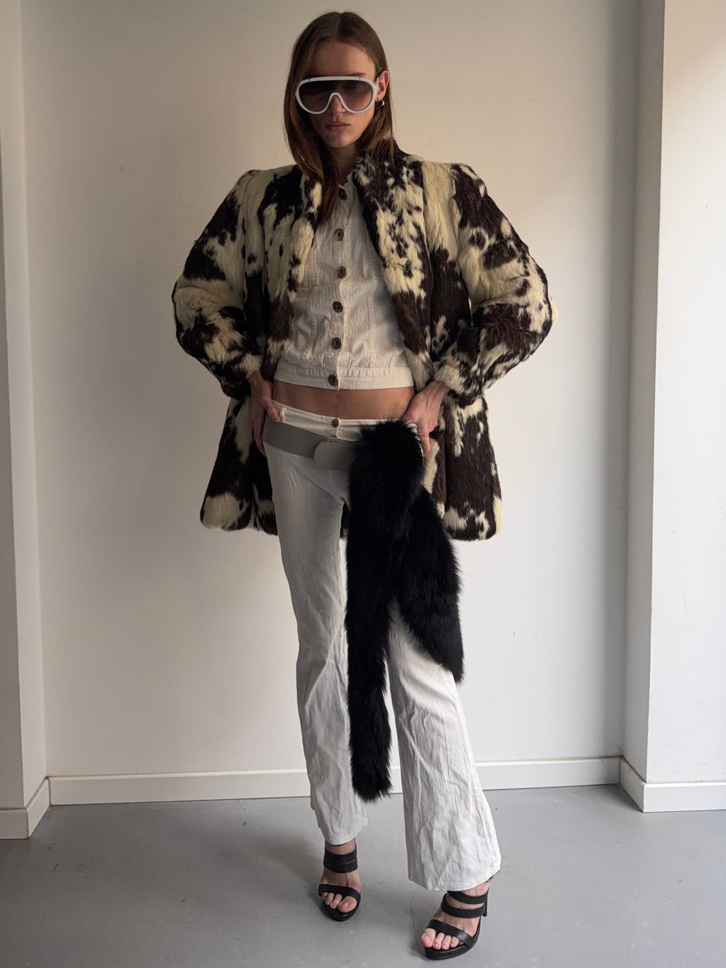 real fur coat
