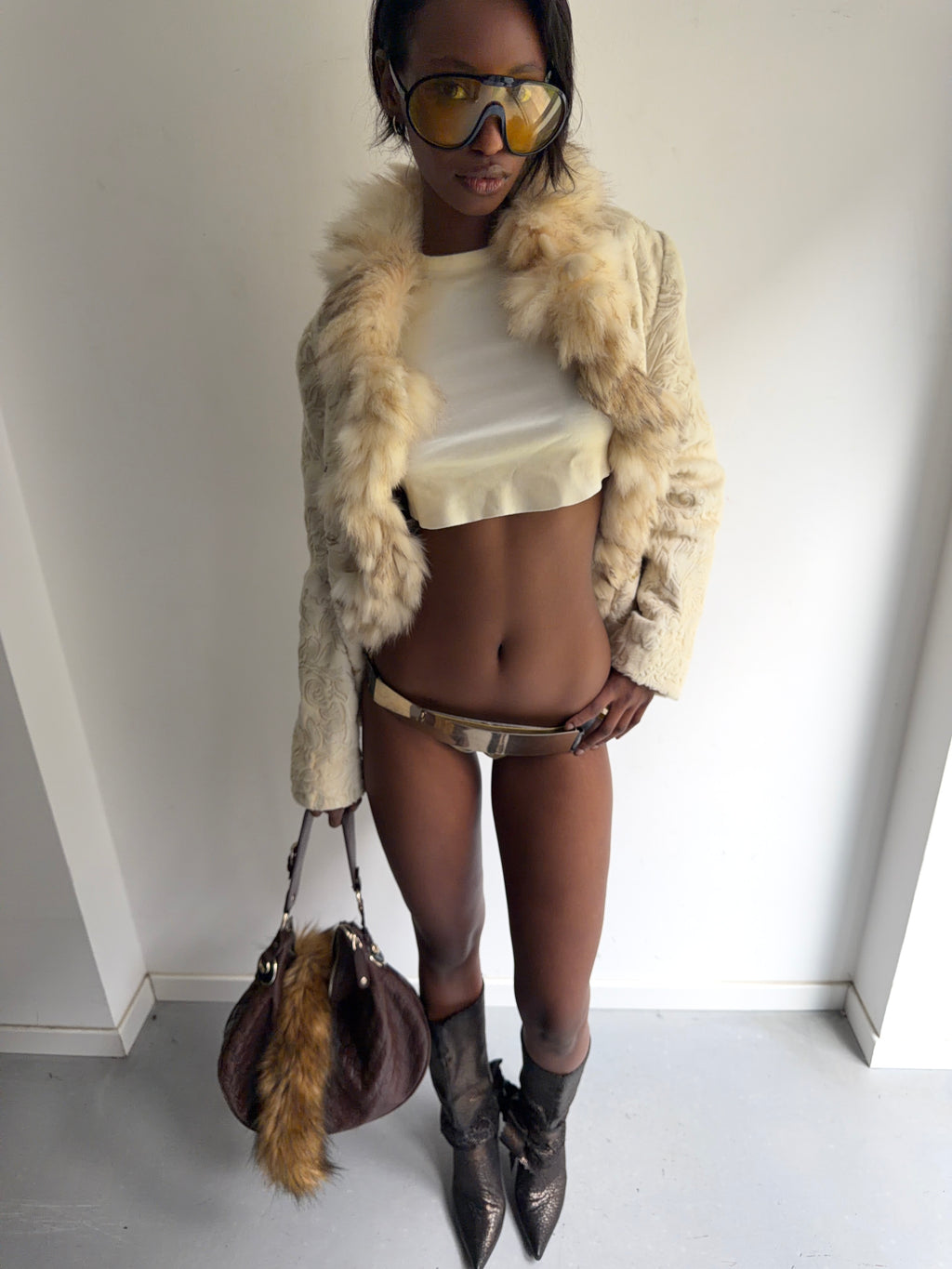 coat with real fur
