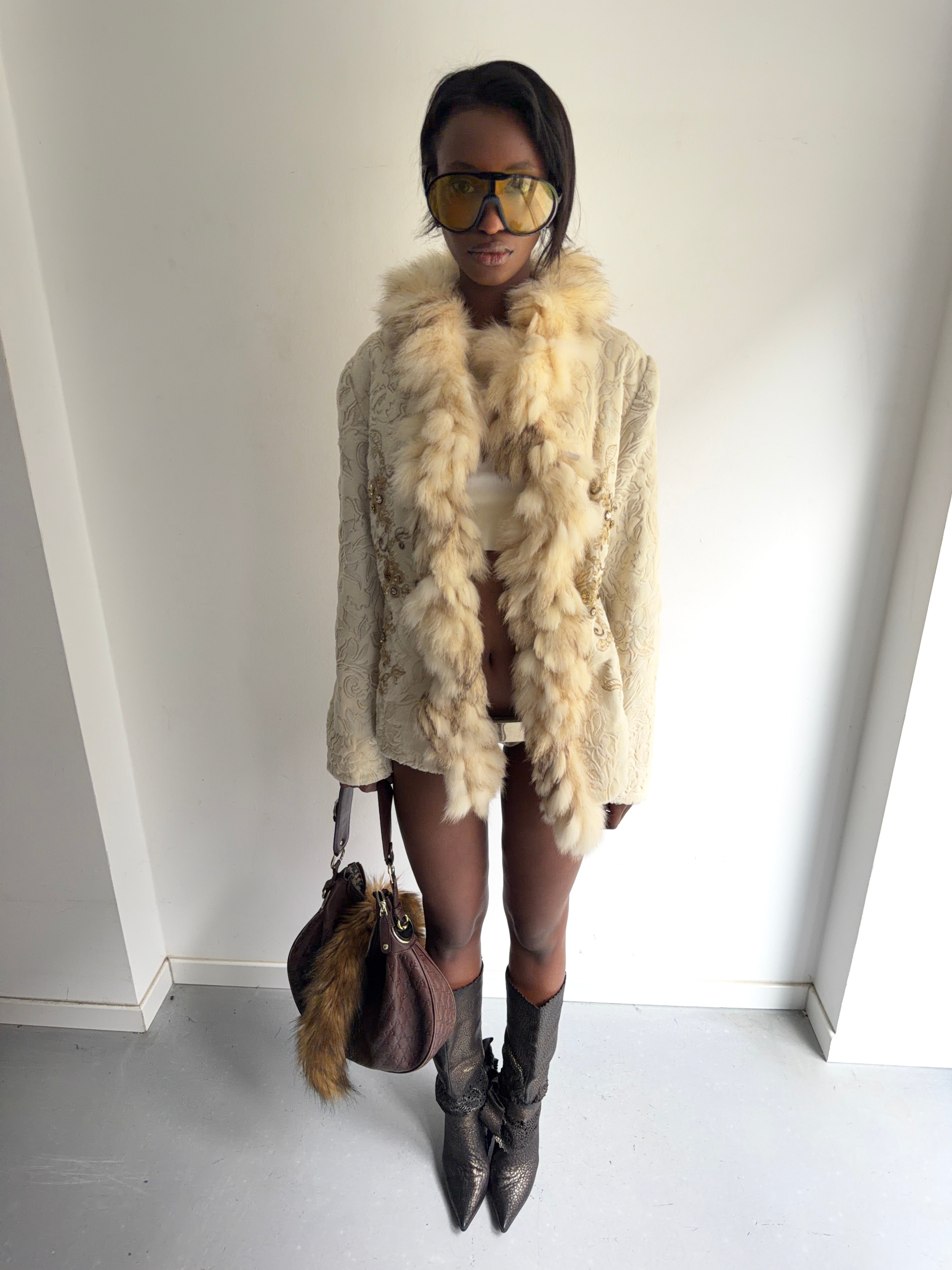 coat with real fur